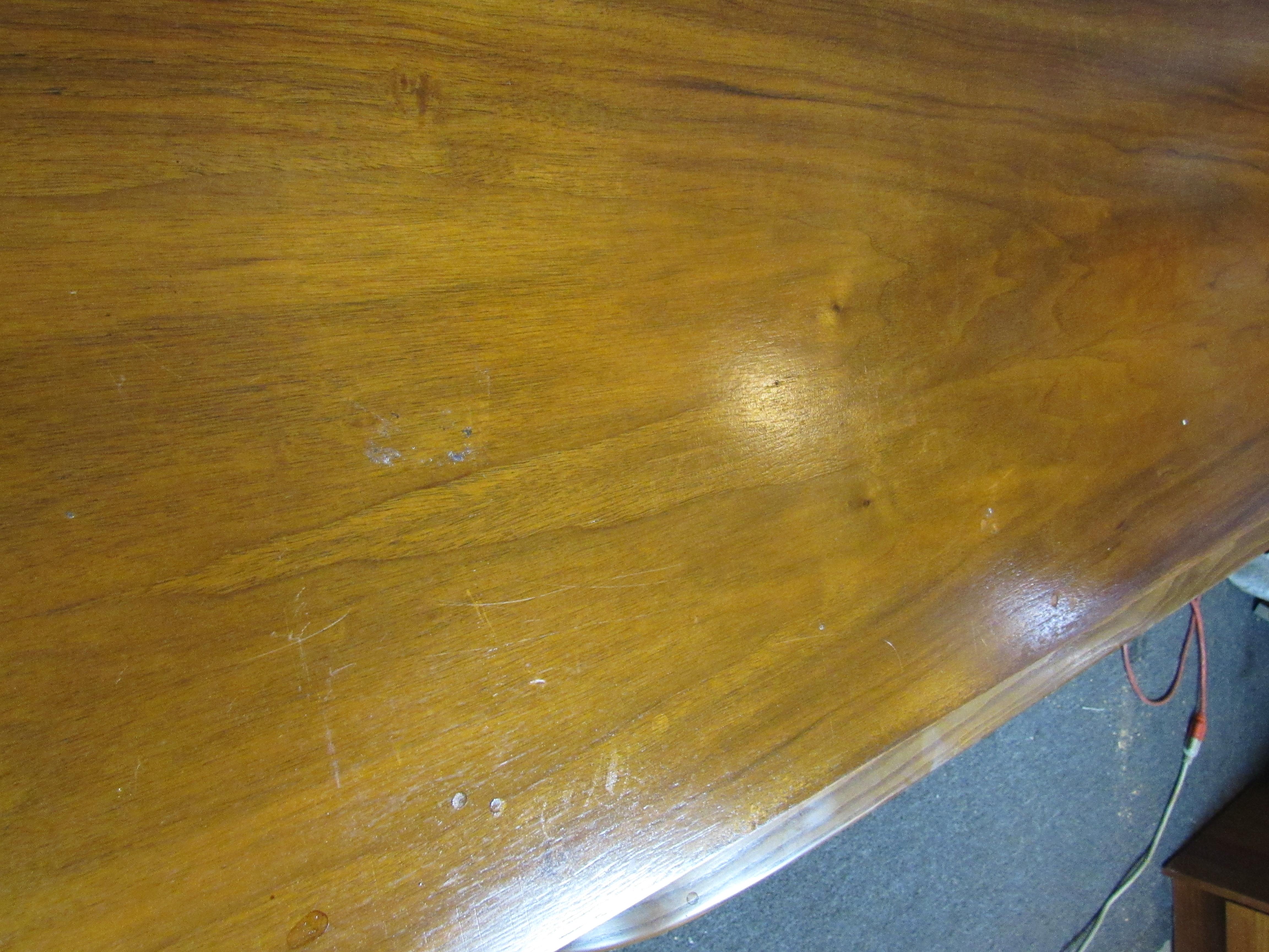 Vintage Walnut Bentwood Coffee Table For Sale 5