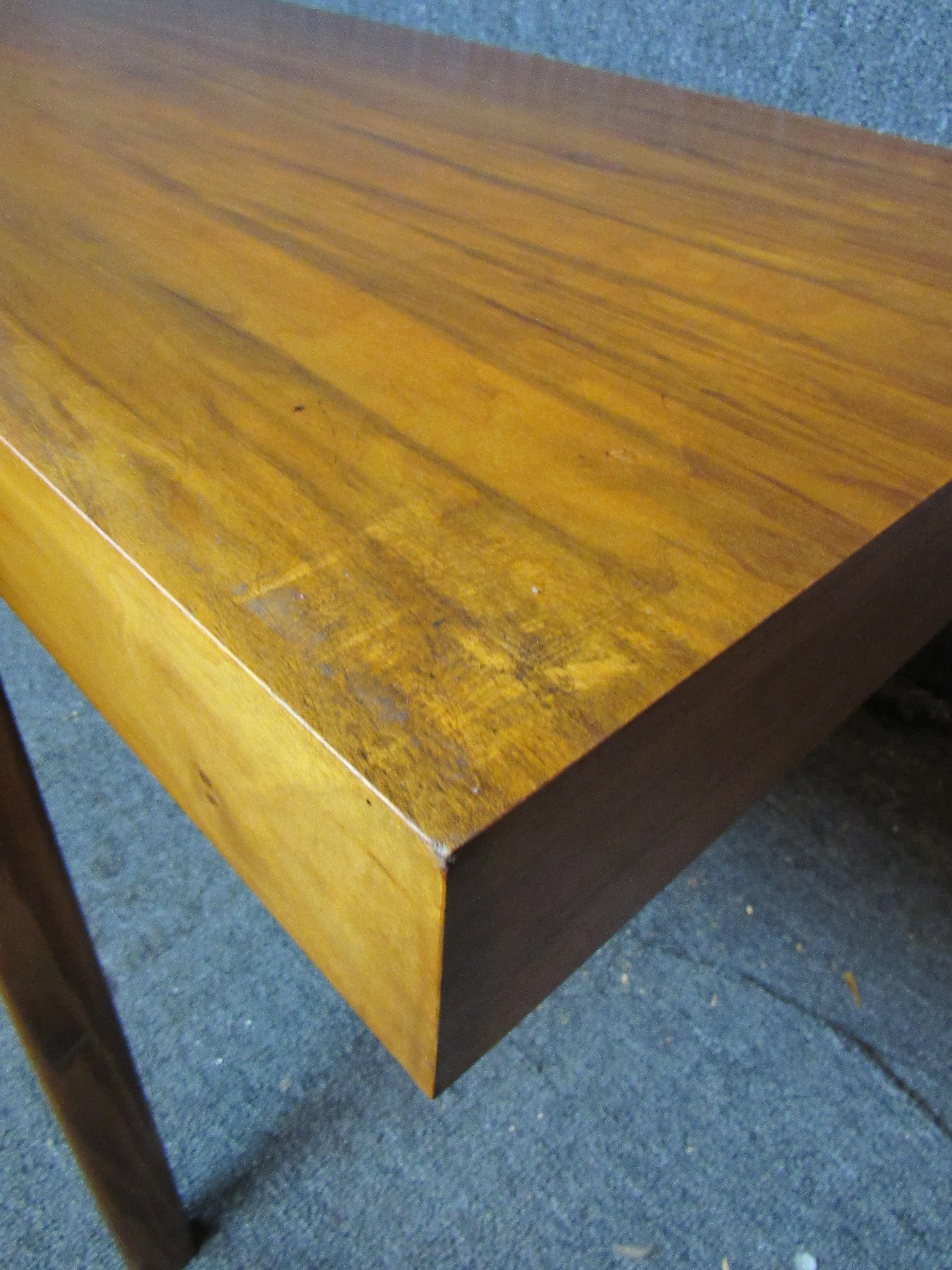 Vintage Walnut Bentwood Coffee Table For Sale 3