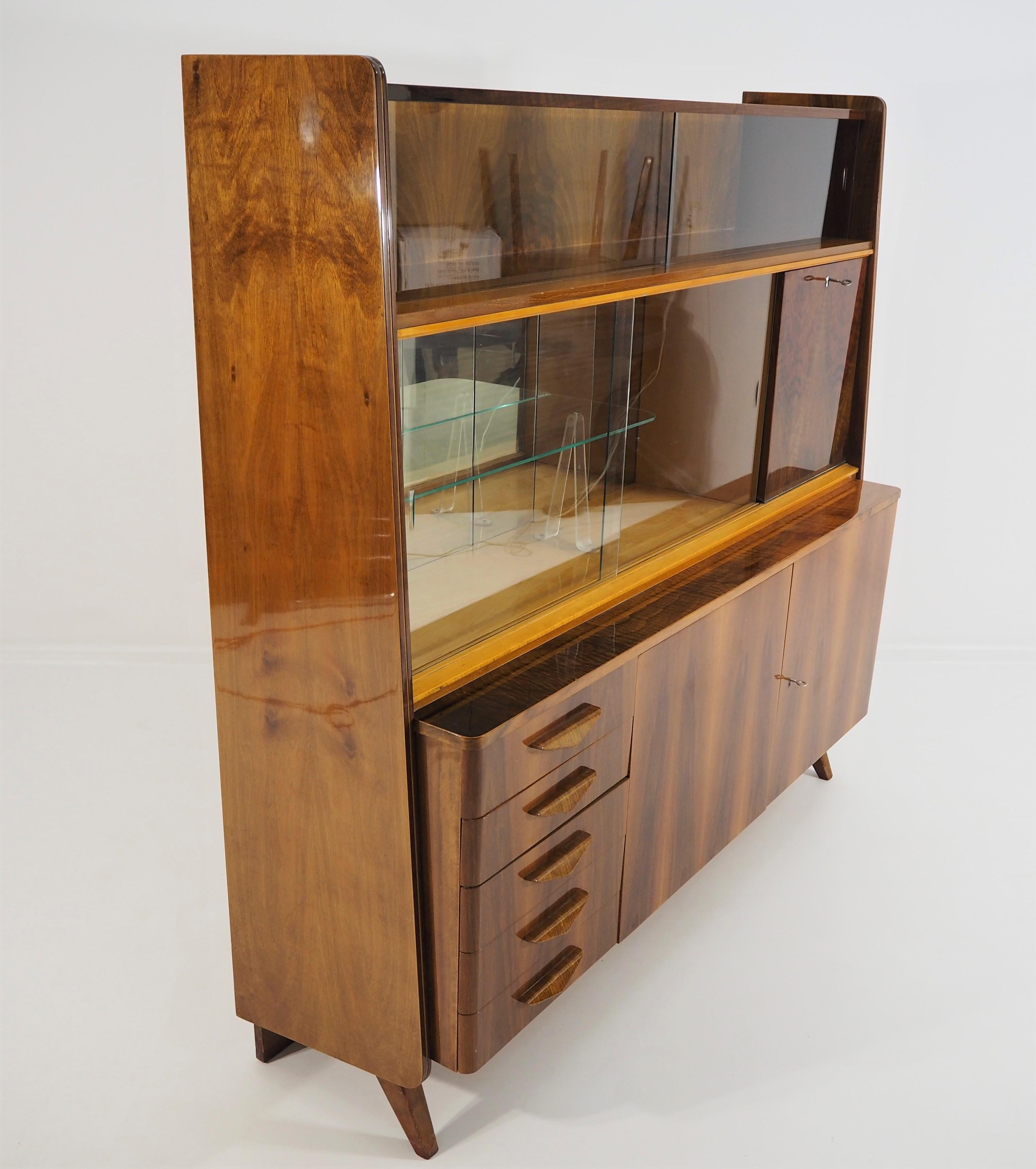 Vintage Walnut Cabinet from Tatra, circa 1960s 3