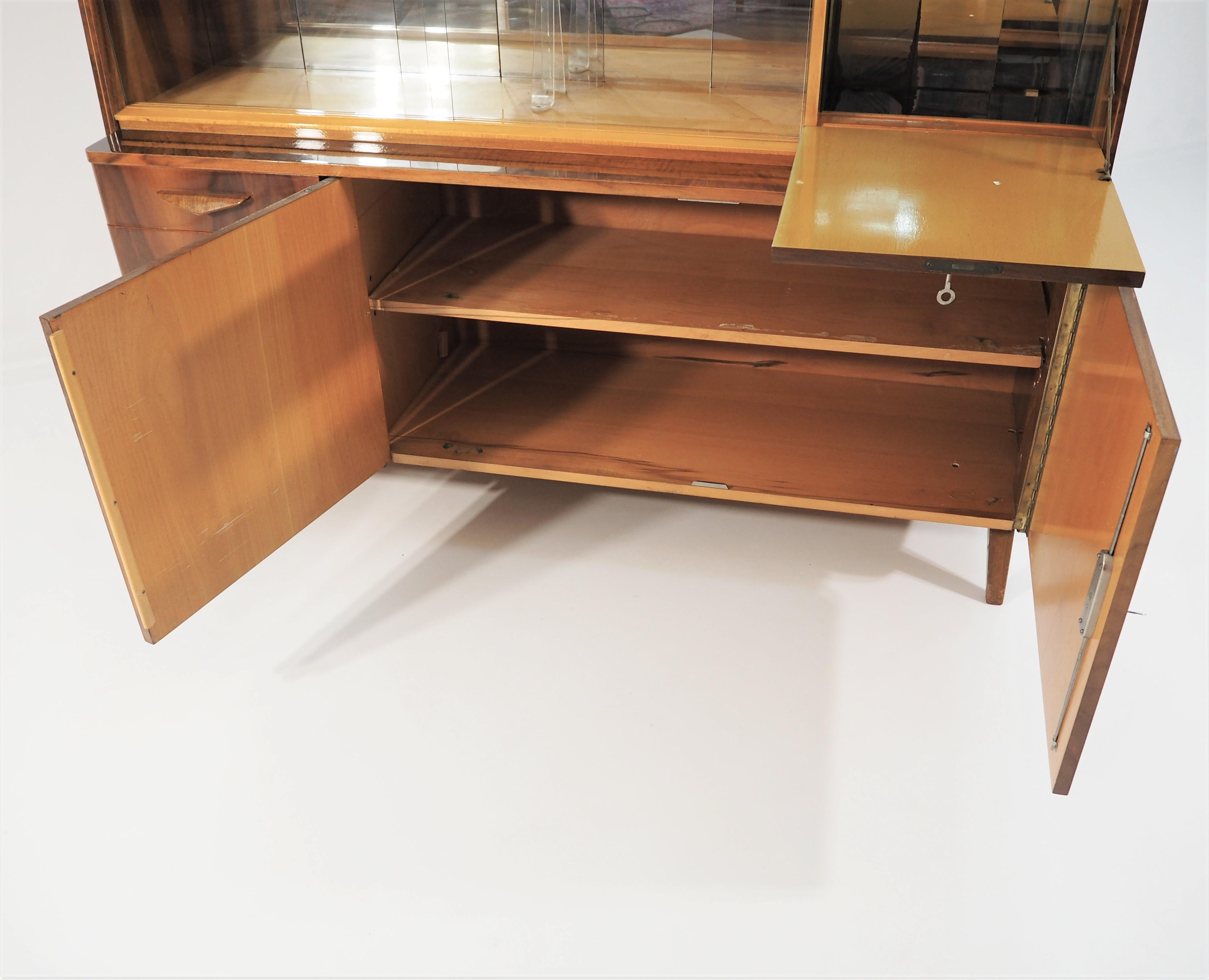 Minimalist Vintage Walnut Cabinet from Tatra, circa 1960s