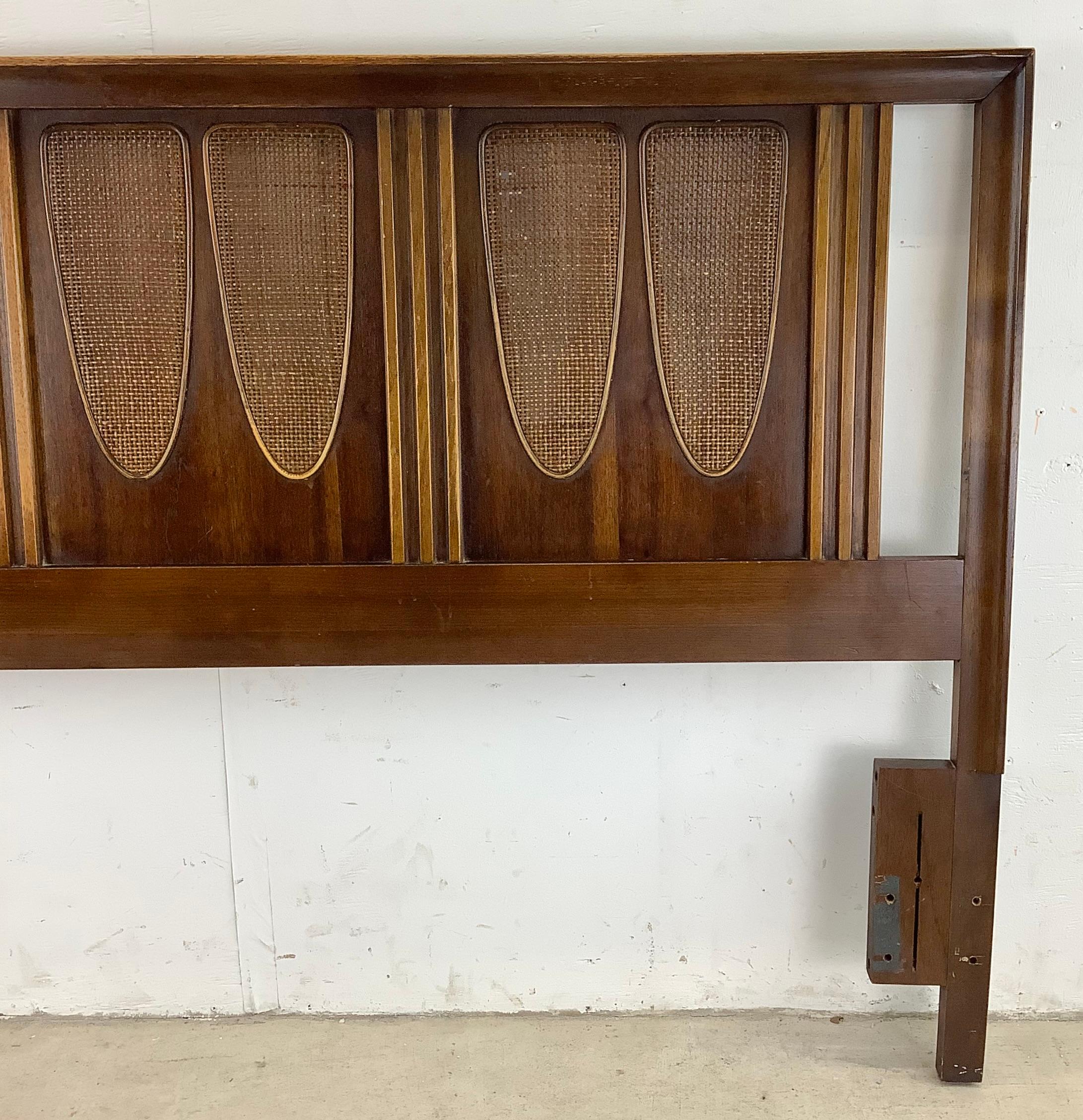 Other Vintage Walnut Cane Headboard - Queen/Full Size