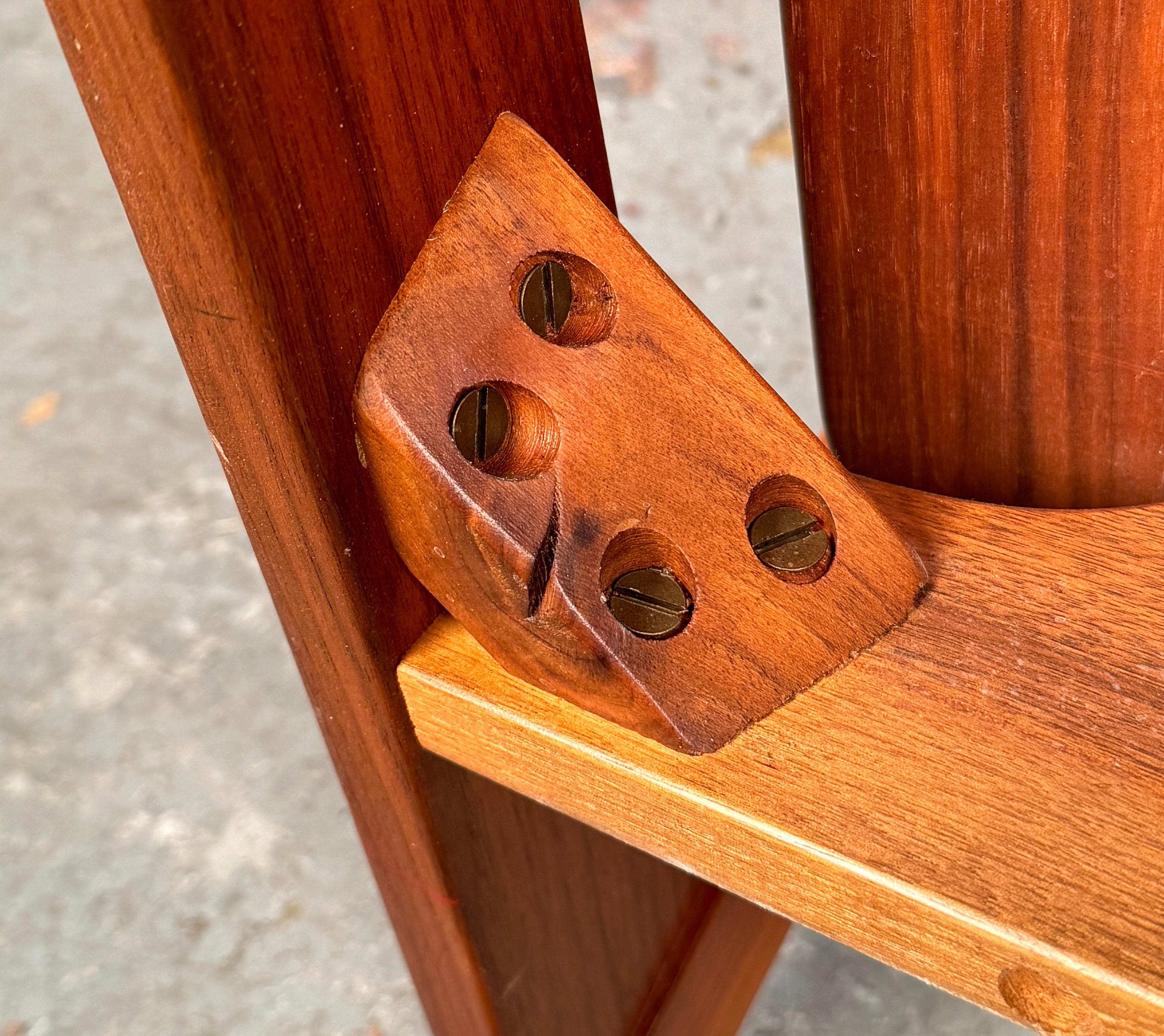 Vintage Walnut Chair by Gunlocke For Sale 10