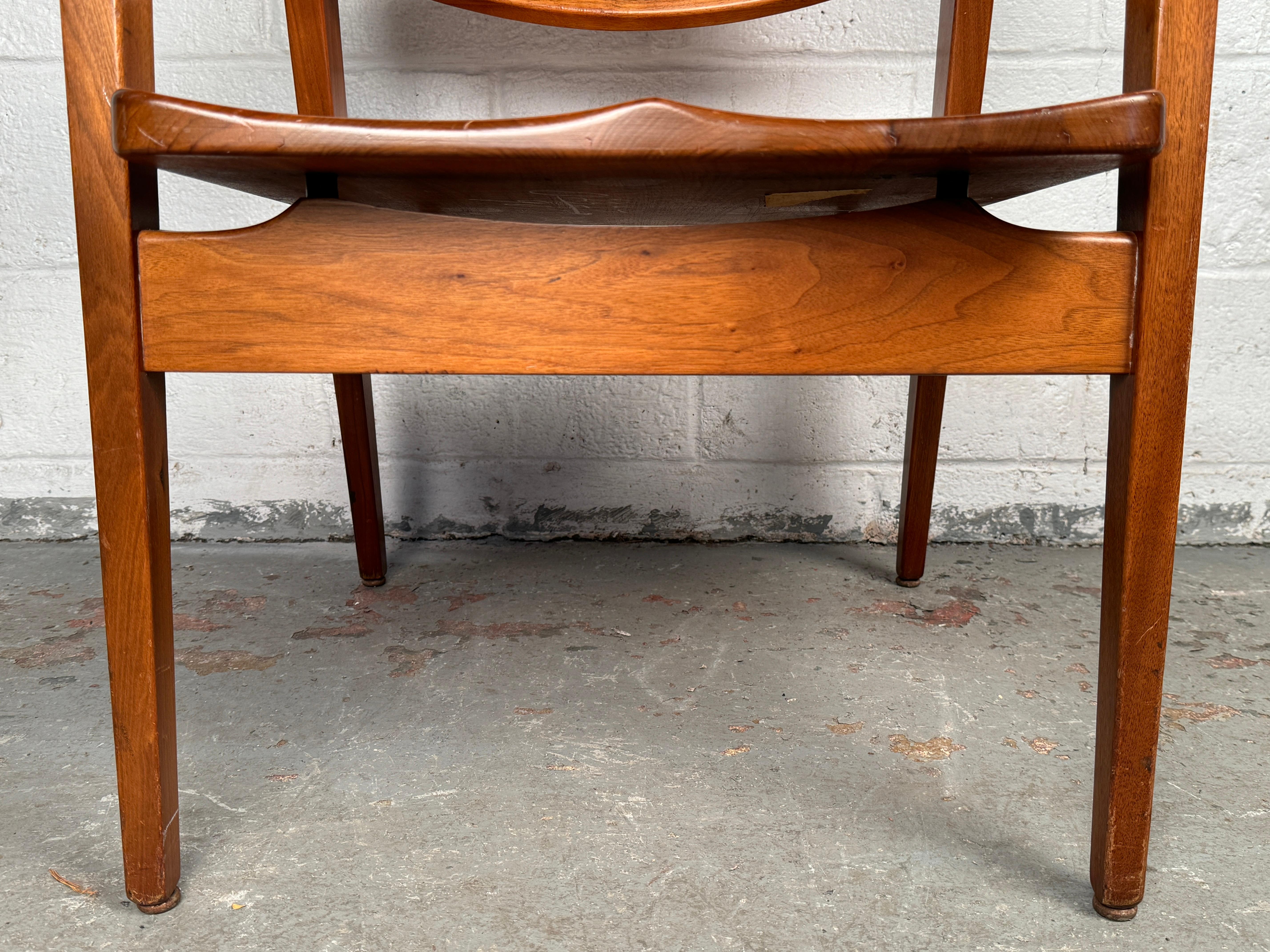 20th Century Vintage Walnut Chair by Gunlocke For Sale
