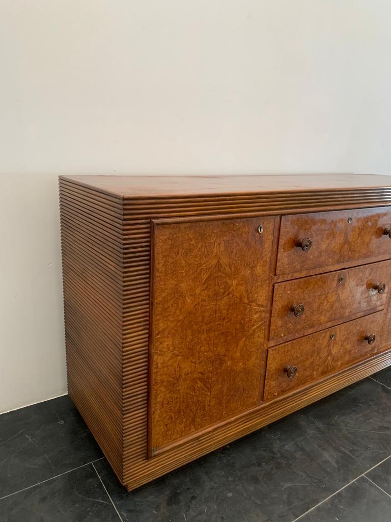 Vintage Walnut Chest of Drawers, 1940s 5