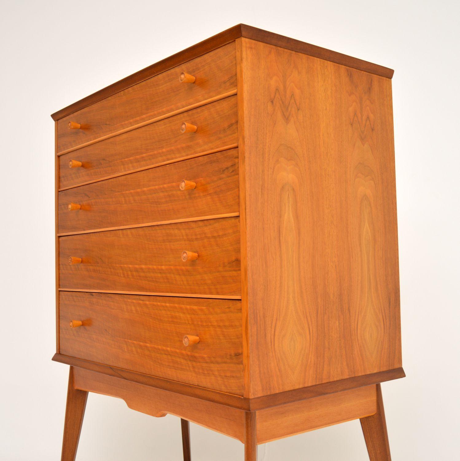 Vintage Walnut Chest of Drawers by Alfred Cox 3