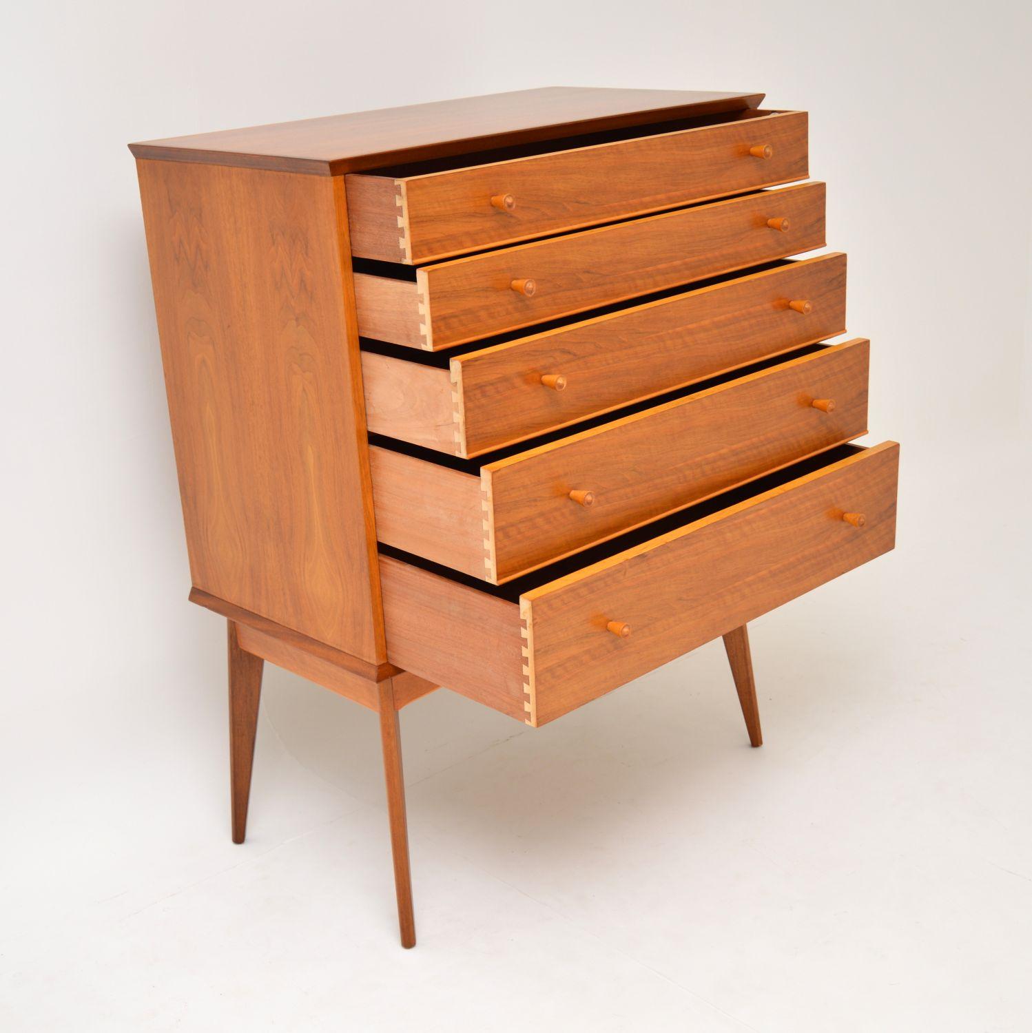 Vintage Walnut Chest of Drawers by Alfred Cox 2