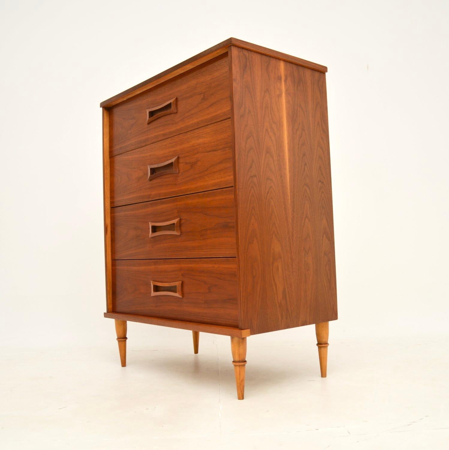 American Vintage Walnut Chest of Drawers For Sale