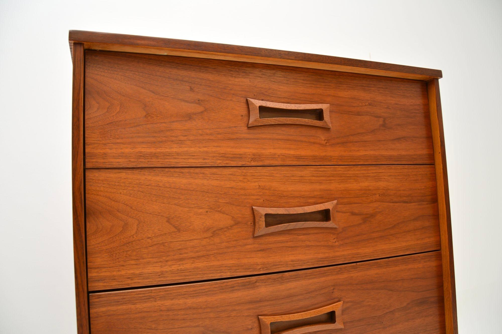 Vintage Walnut Chest of Drawers For Sale 2
