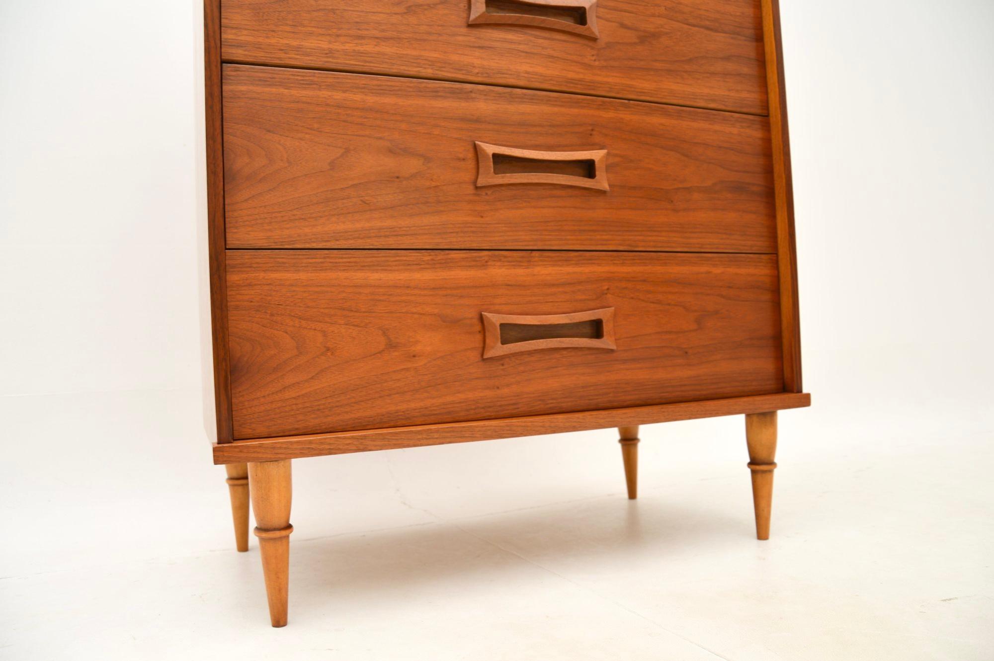 Vintage Walnut Chest of Drawers For Sale 3