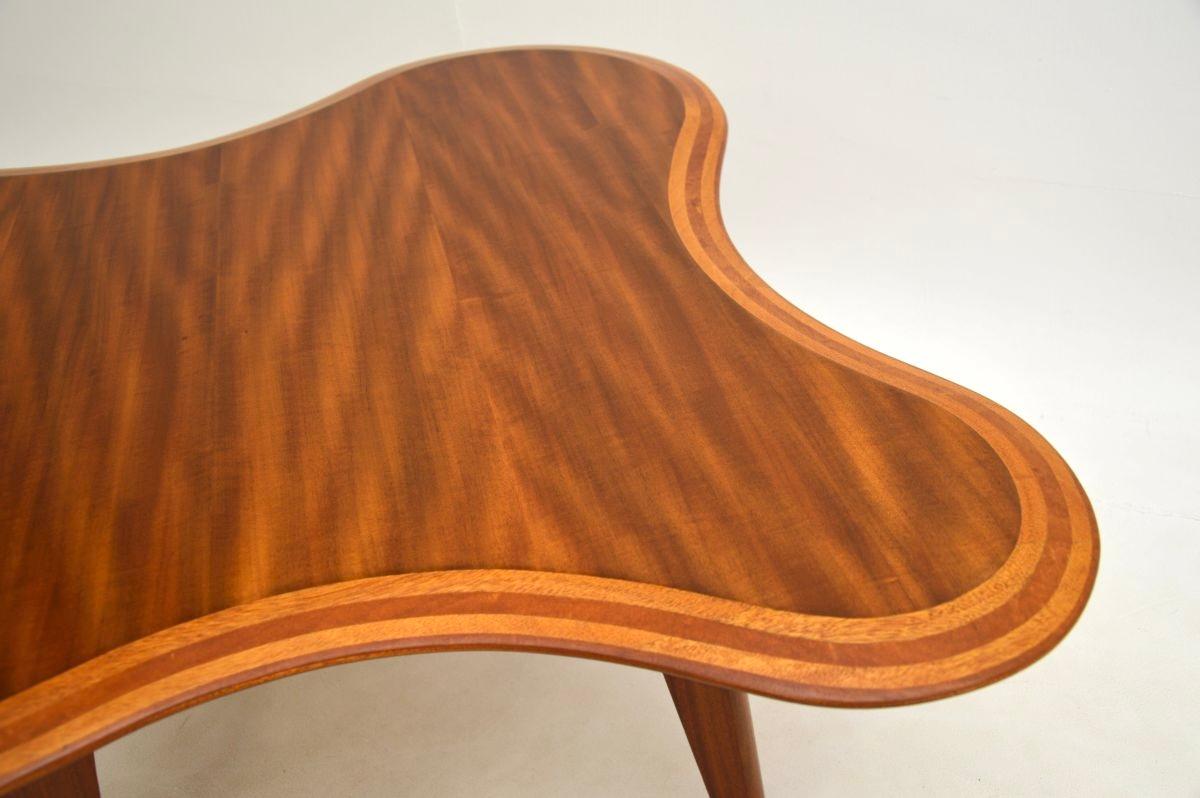 Vintage Walnut Cloud Coffee Table by Neil Morris For Sale 4