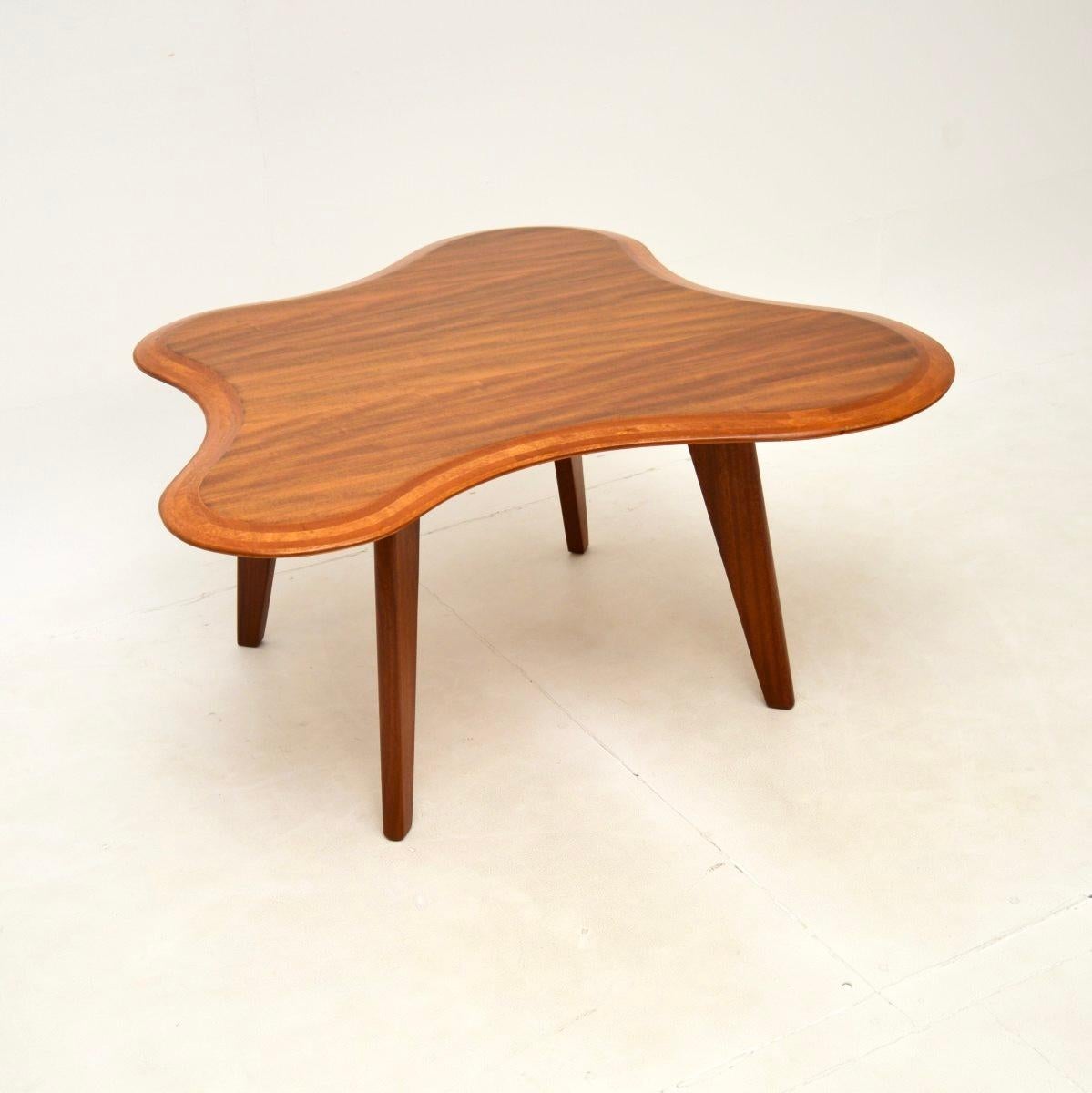 Mid-Century Modern Vintage Walnut Cloud Coffee Table by Neil Morris For Sale