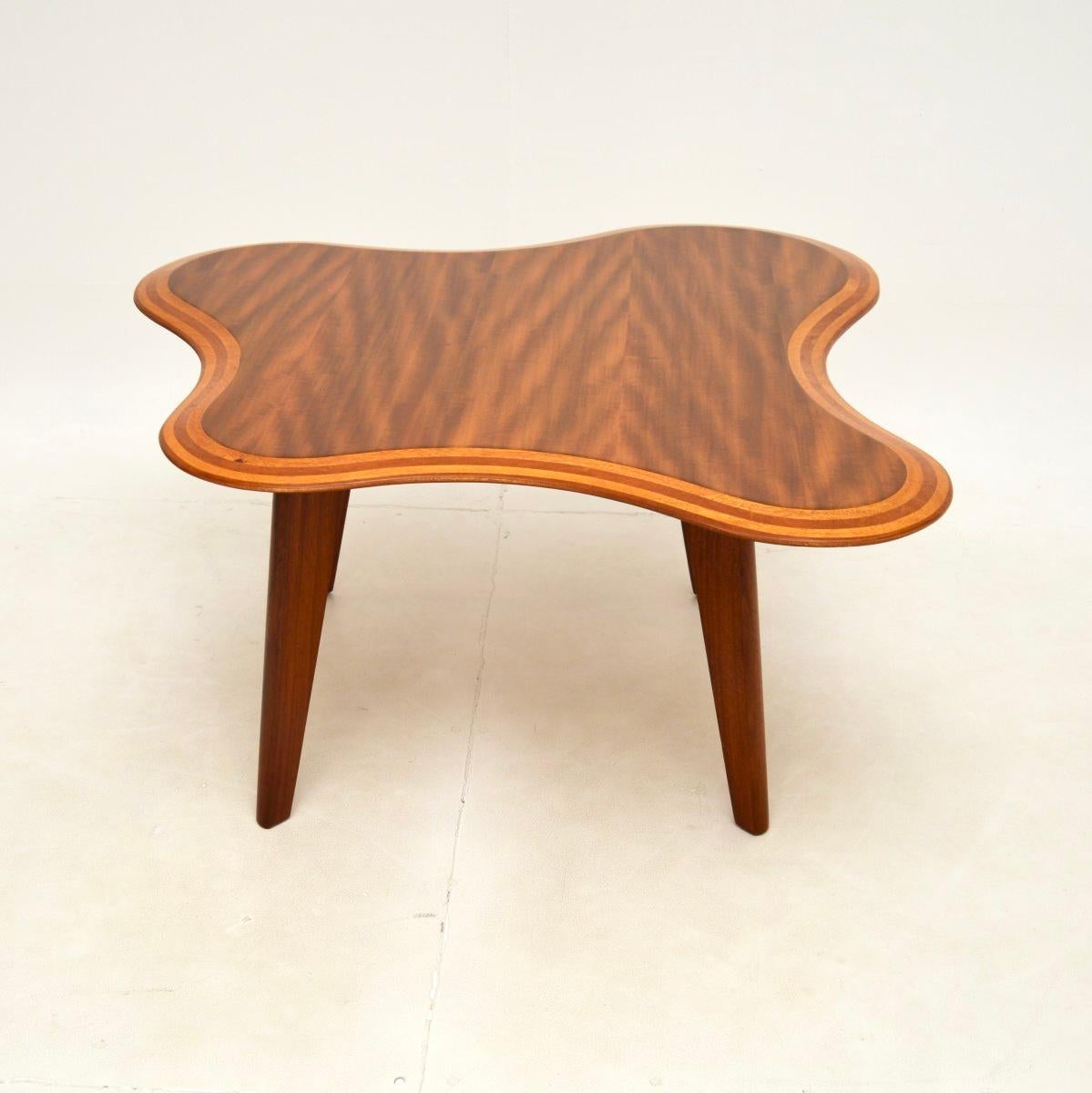Mid-20th Century Vintage Walnut Cloud Coffee Table by Neil Morris For Sale