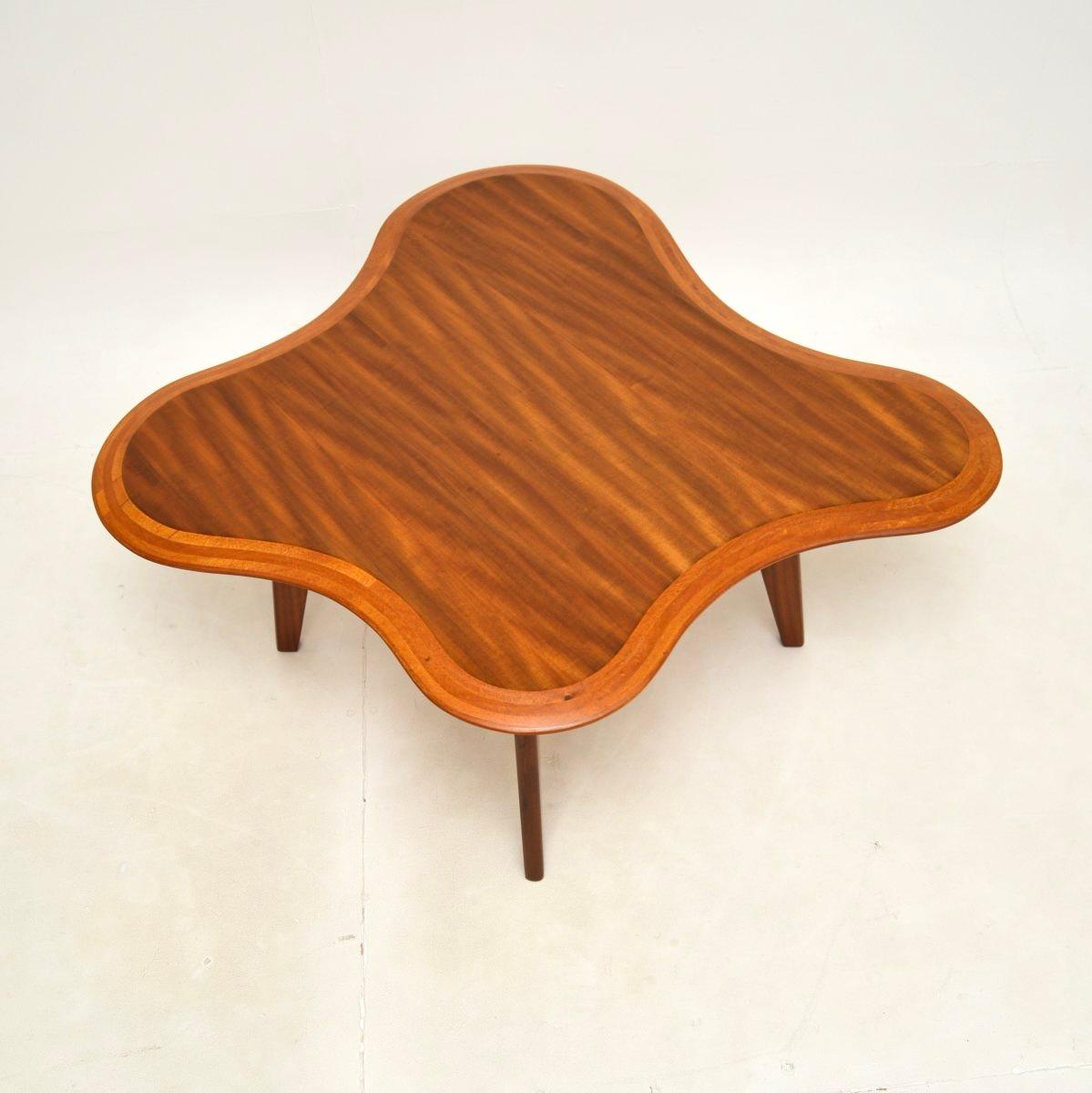 Vintage Walnut Cloud Coffee Table by Neil Morris For Sale 2