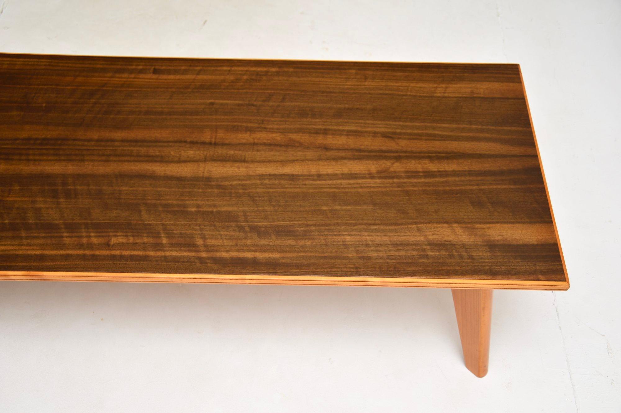 Vintage Walnut Coffee Table by Peter Hayward for Vanson For Sale 4