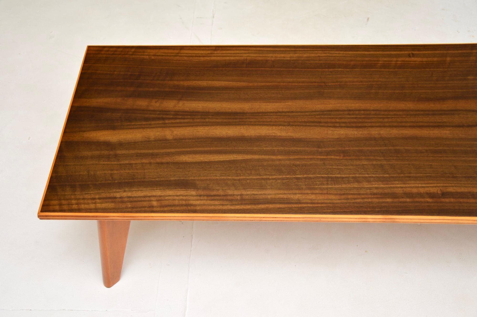 Vintage Walnut Coffee Table by Peter Hayward for Vanson For Sale 2
