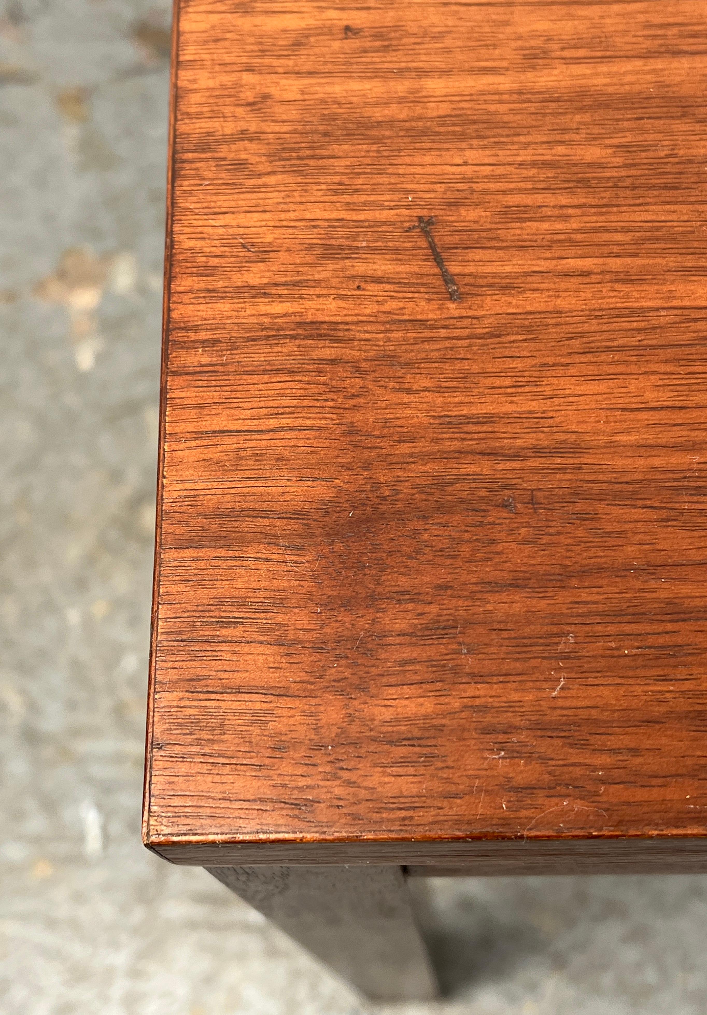 Vintage Walnut Coffee Table By Steelcase For Sale 5