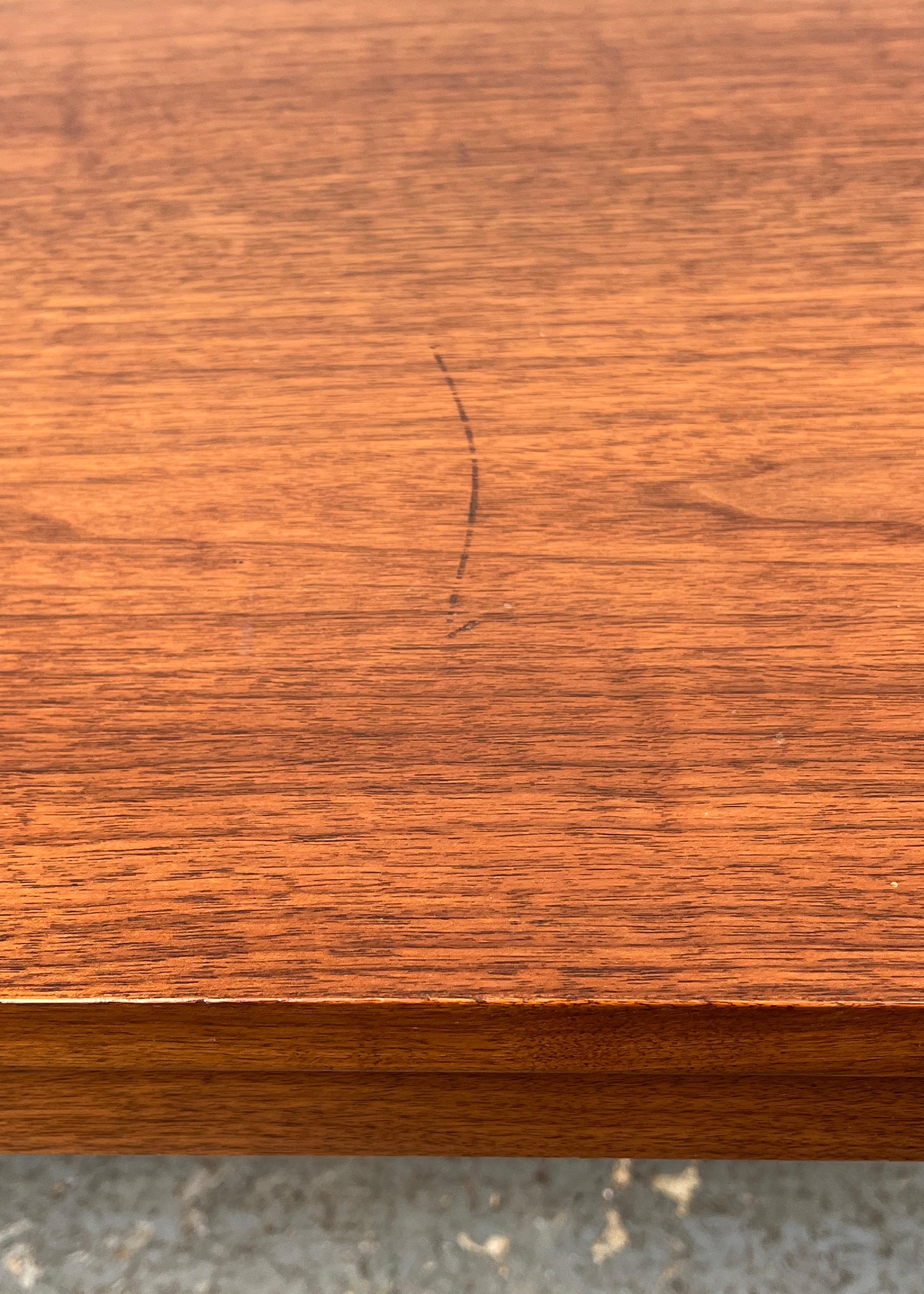 Vintage Walnut Coffee Table By Steelcase For Sale 4