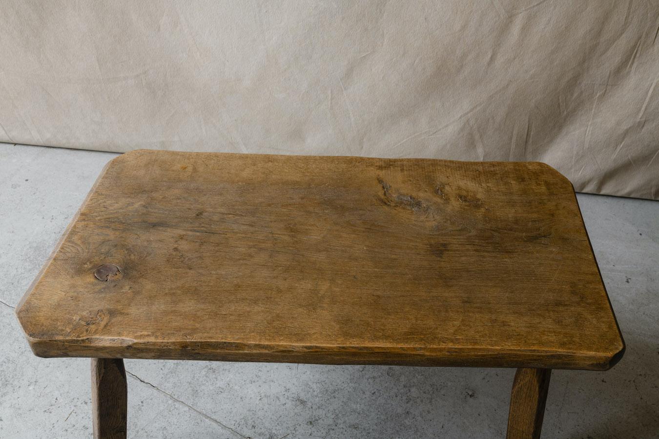 European Vintage Walnut Coffee Table From France, Circa 1950 For Sale