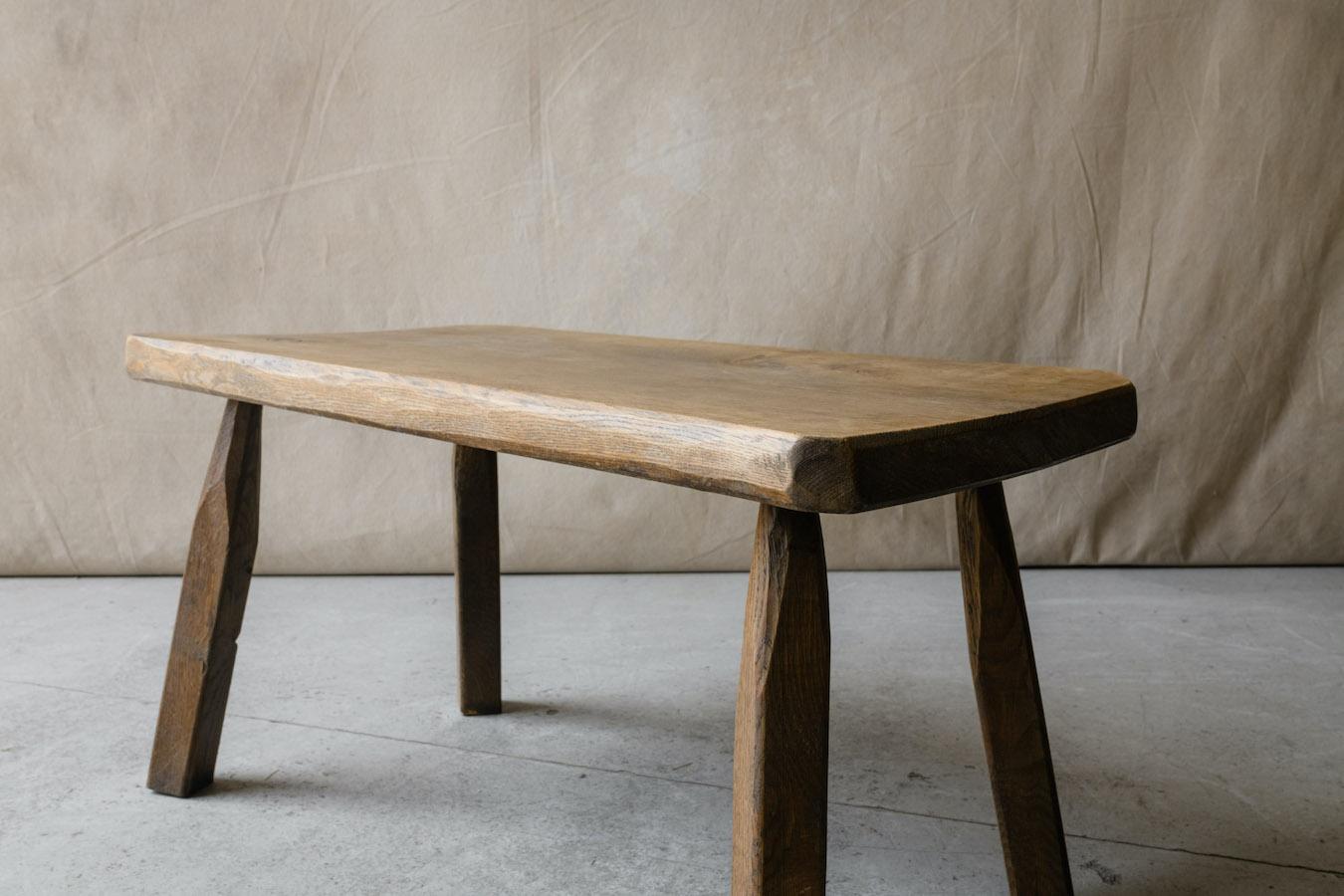 Mid-20th Century Vintage Walnut Coffee Table From France, Circa 1950 For Sale