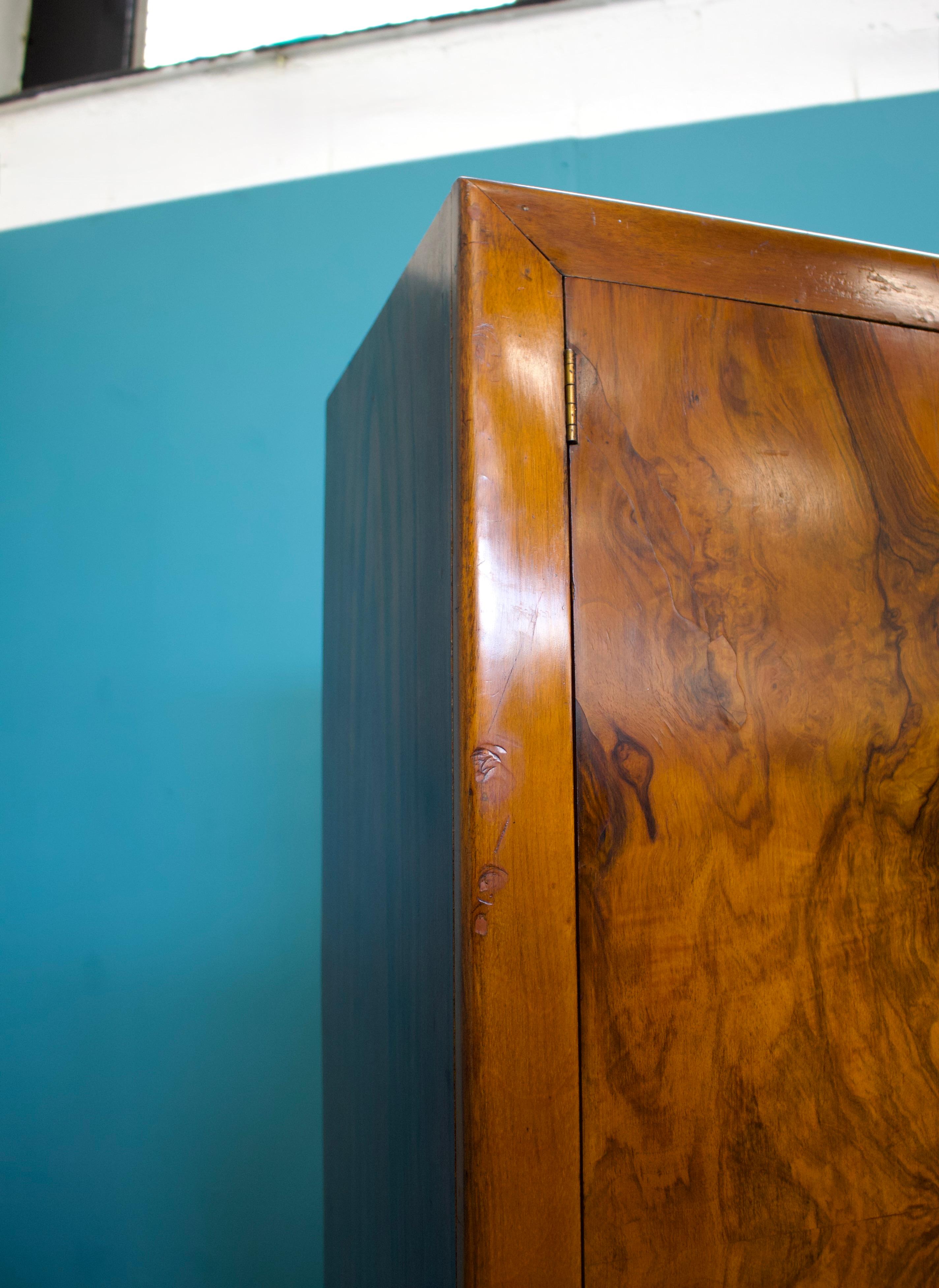 Armario Compactum Vintage de Nogal de Fitrobe, años 30 8