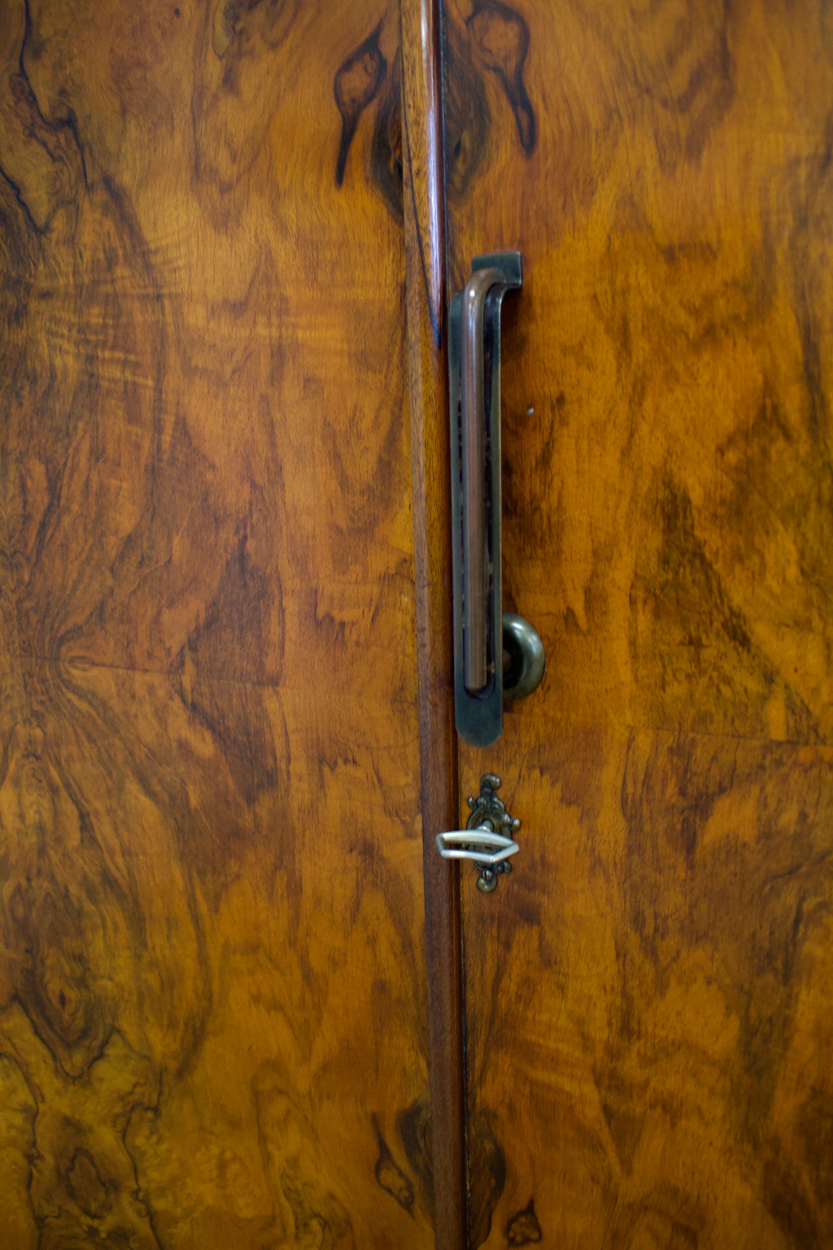 Armario Compactum Vintage de Nogal de Fitrobe, años 30 mediados del siglo XX