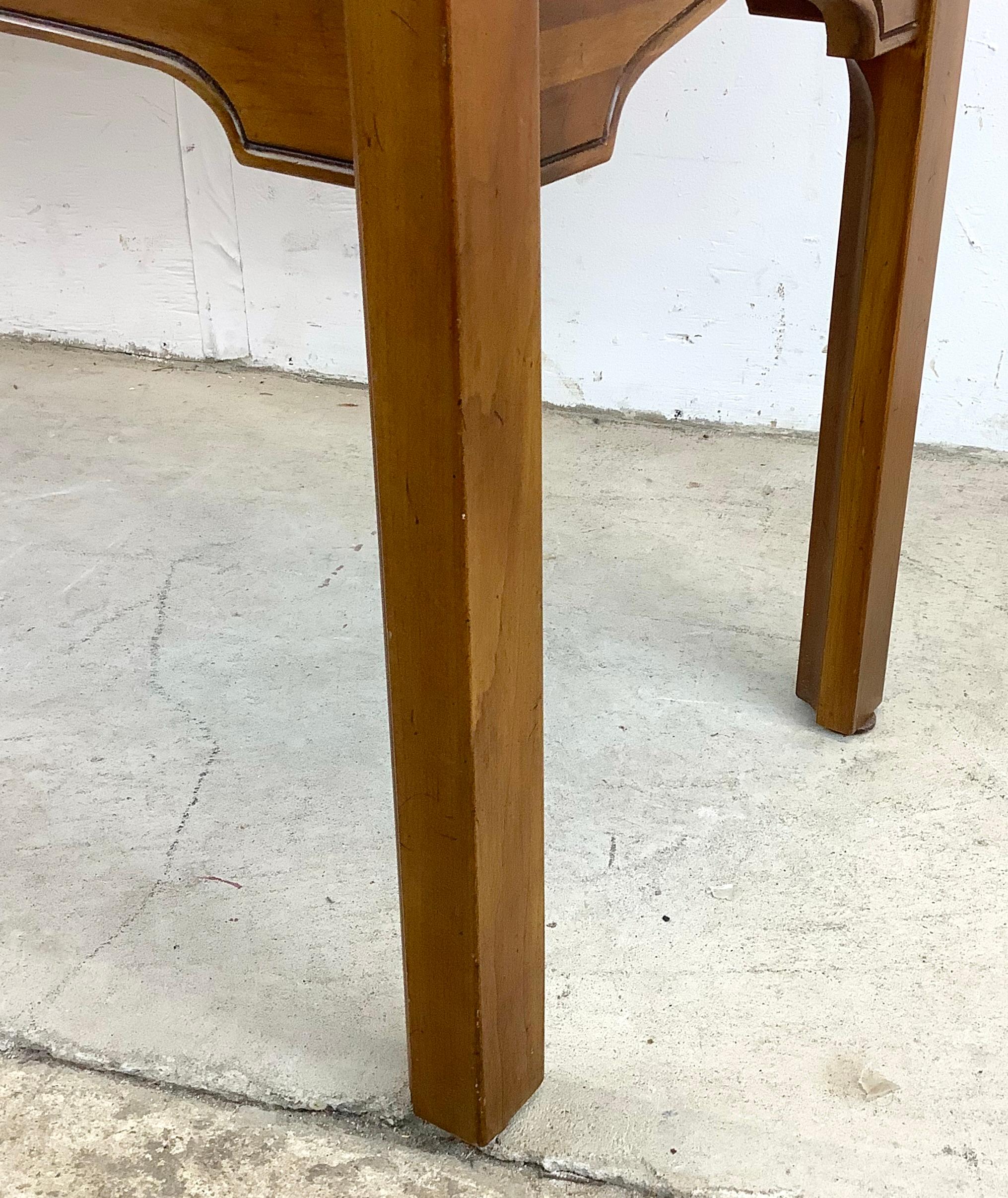 Vintage Walnut Console Table Cabinet 12