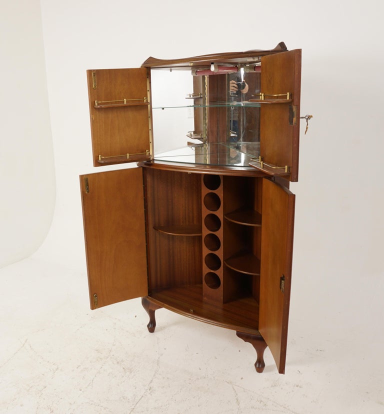 Vintage corner drinks outlet cabinet