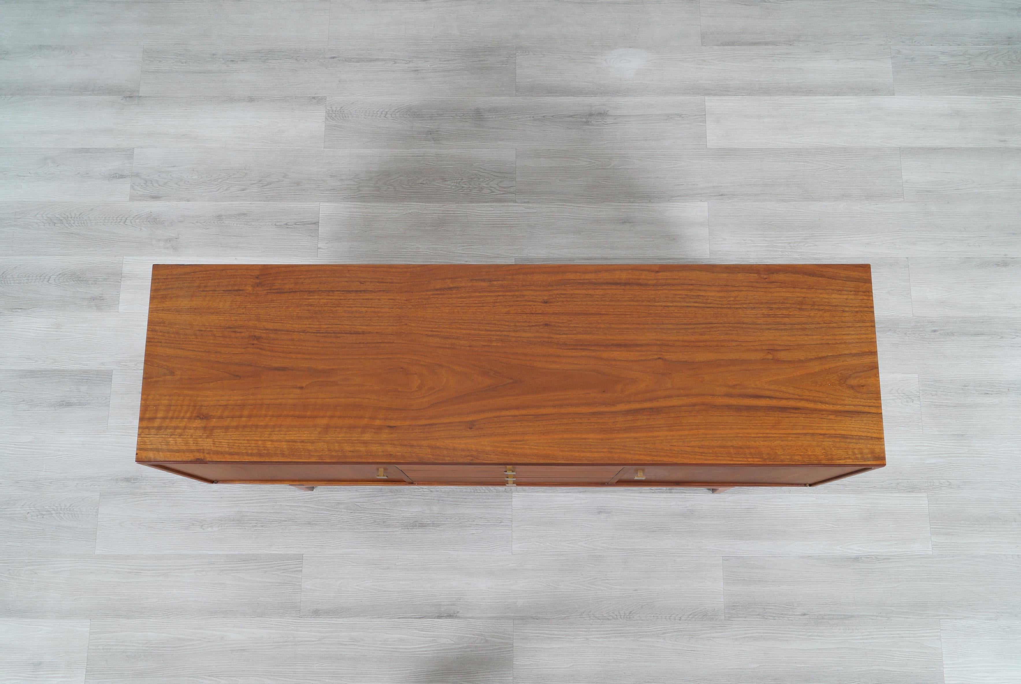 Vintage Walnut Credenza by John Keal for Brown Saltman 3