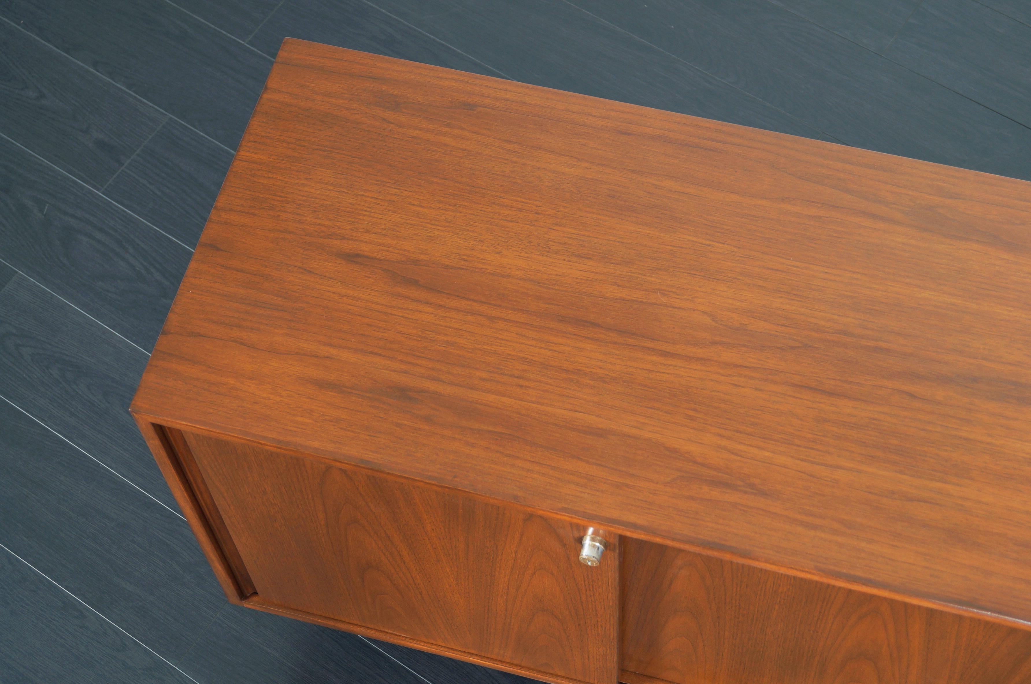 Vintage Walnut Credenza in the Manner of Florence Knoll 3