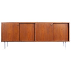 florence knoll credenza vintage Vintage Walnut Credenza in the Manner of Florence Knoll