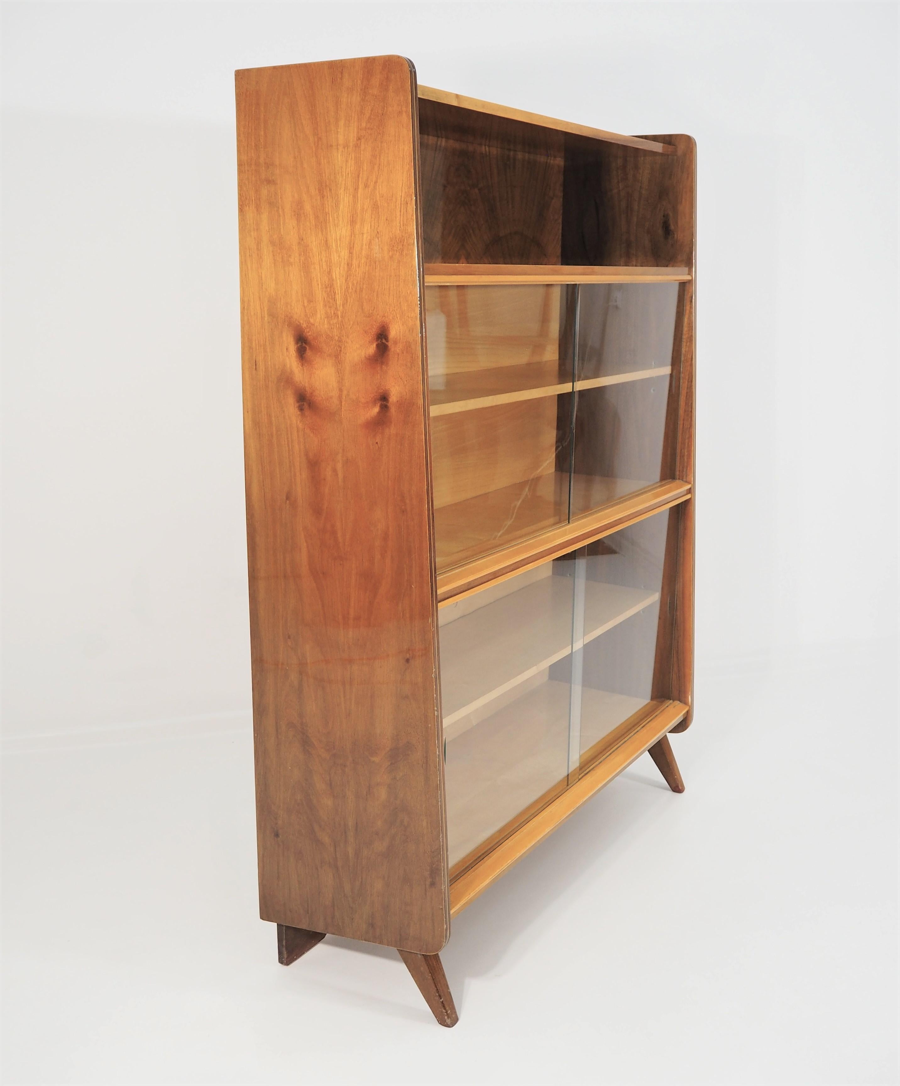 Vintage Walnut Cupboard from Tatra, 1960s 5