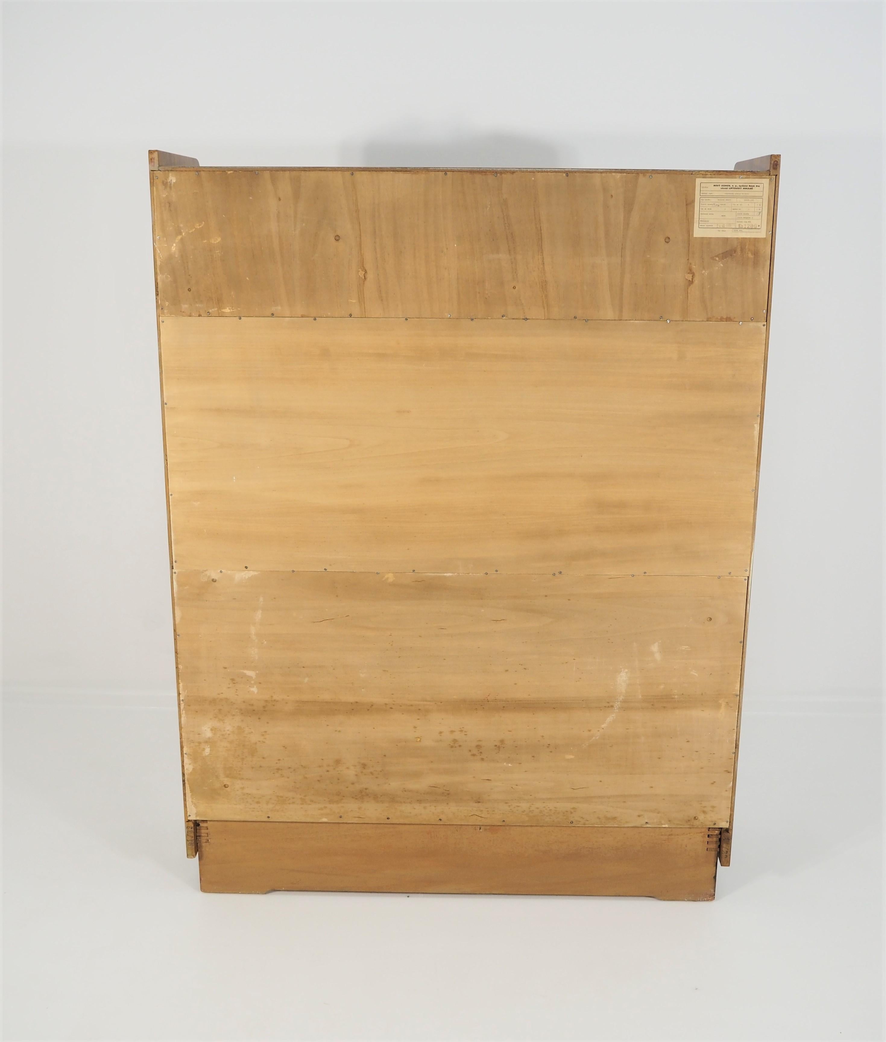 Vintage Walnut Cupboard from Tatra, 1960s 6
