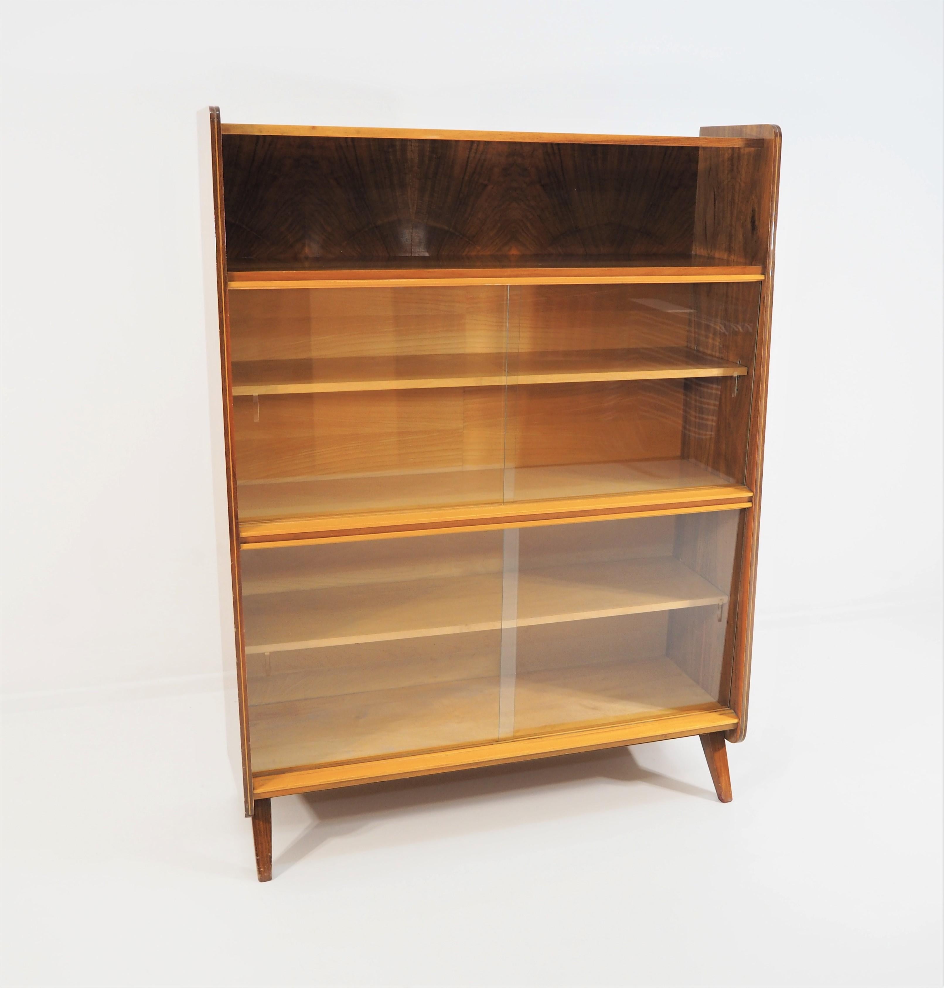 Minimalist Vintage Walnut Cupboard from Tatra, 1960s