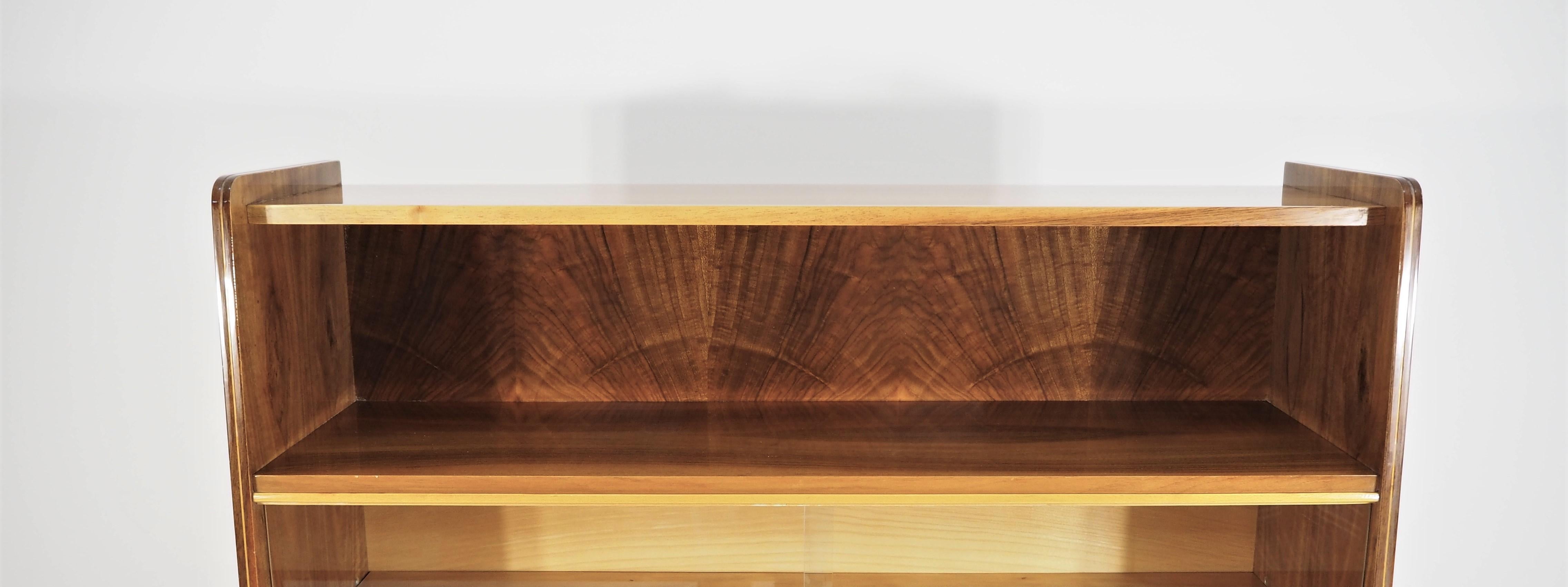 Czech Vintage Walnut Cupboard from Tatra, 1960s