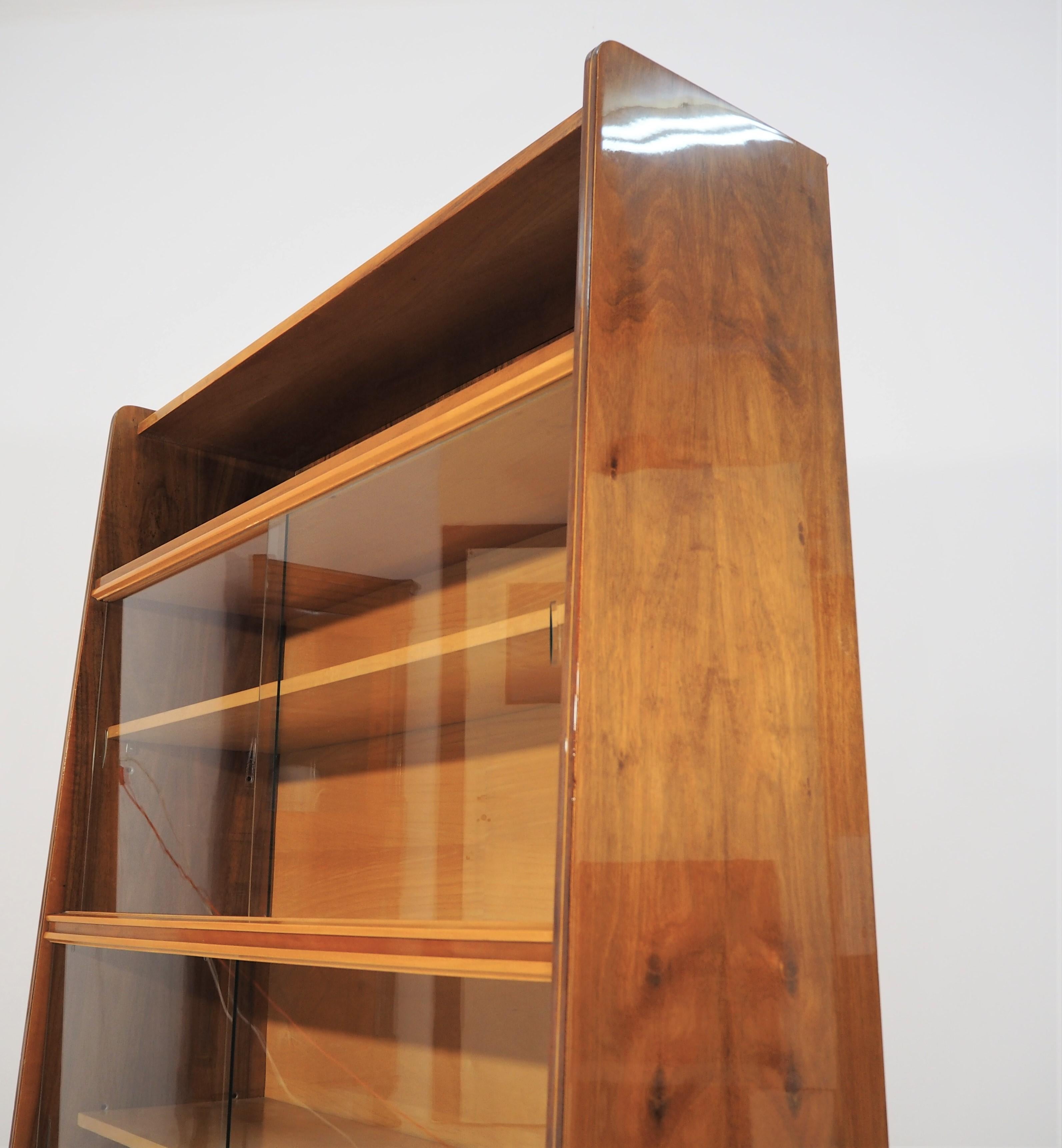 Vintage Walnut Cupboard from Tatra, 1960s 2