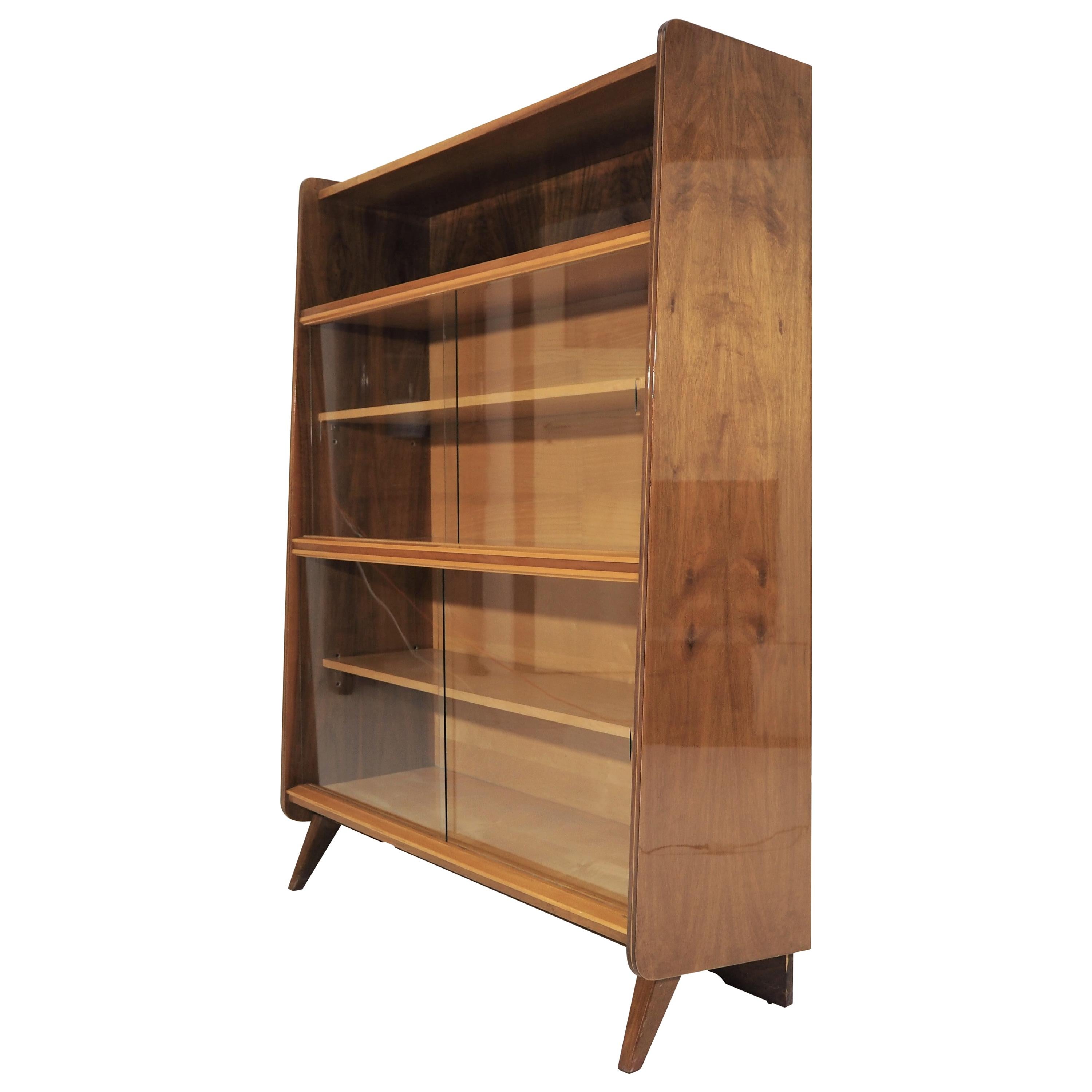 Vintage Walnut Cupboard from Tatra, 1960s