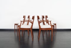 Vintage Walnut Dining Chairs by Kipp Stewart for Drexel