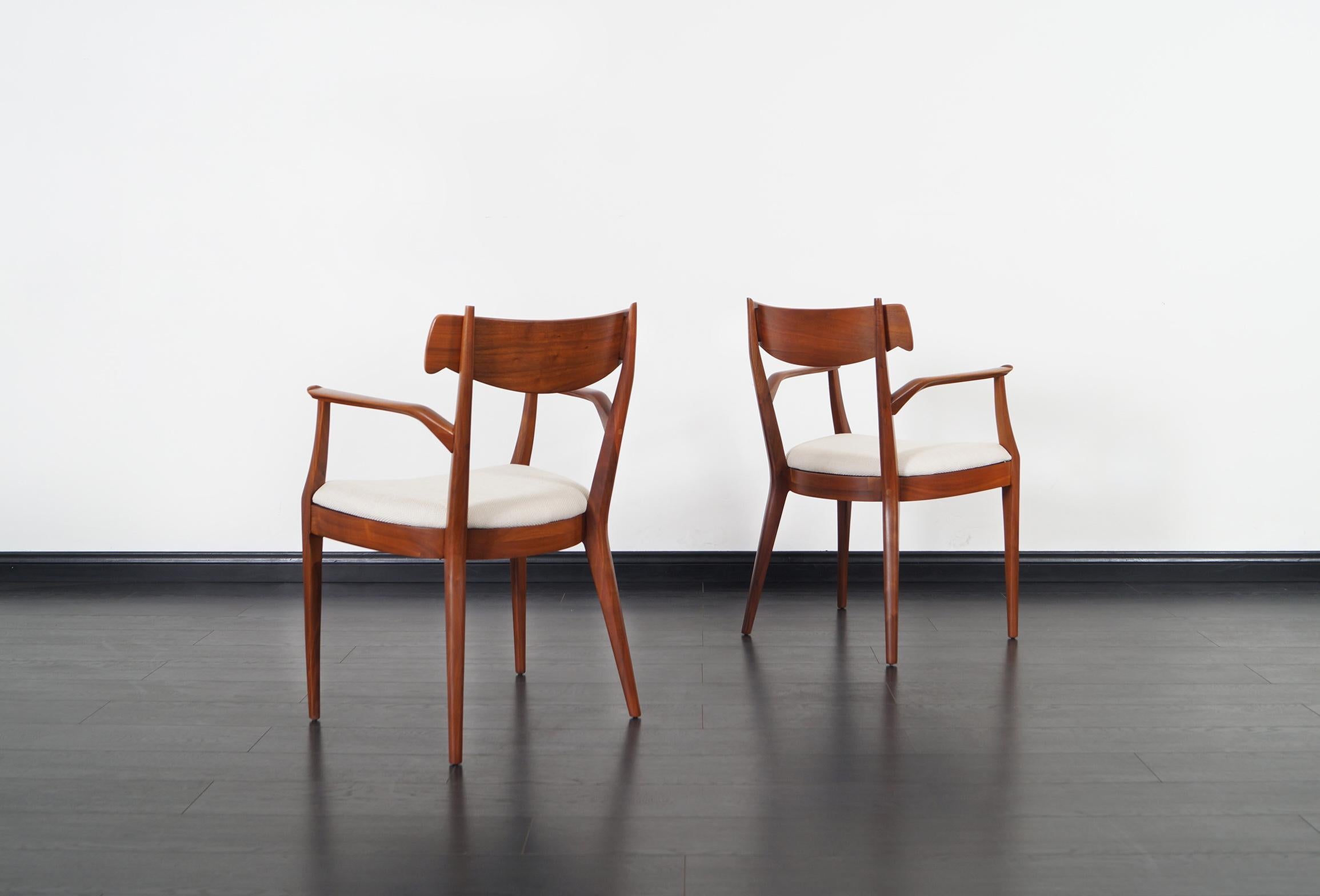 Vintage Walnut Dining Chairs by Kipp Stewart for Drexel 1