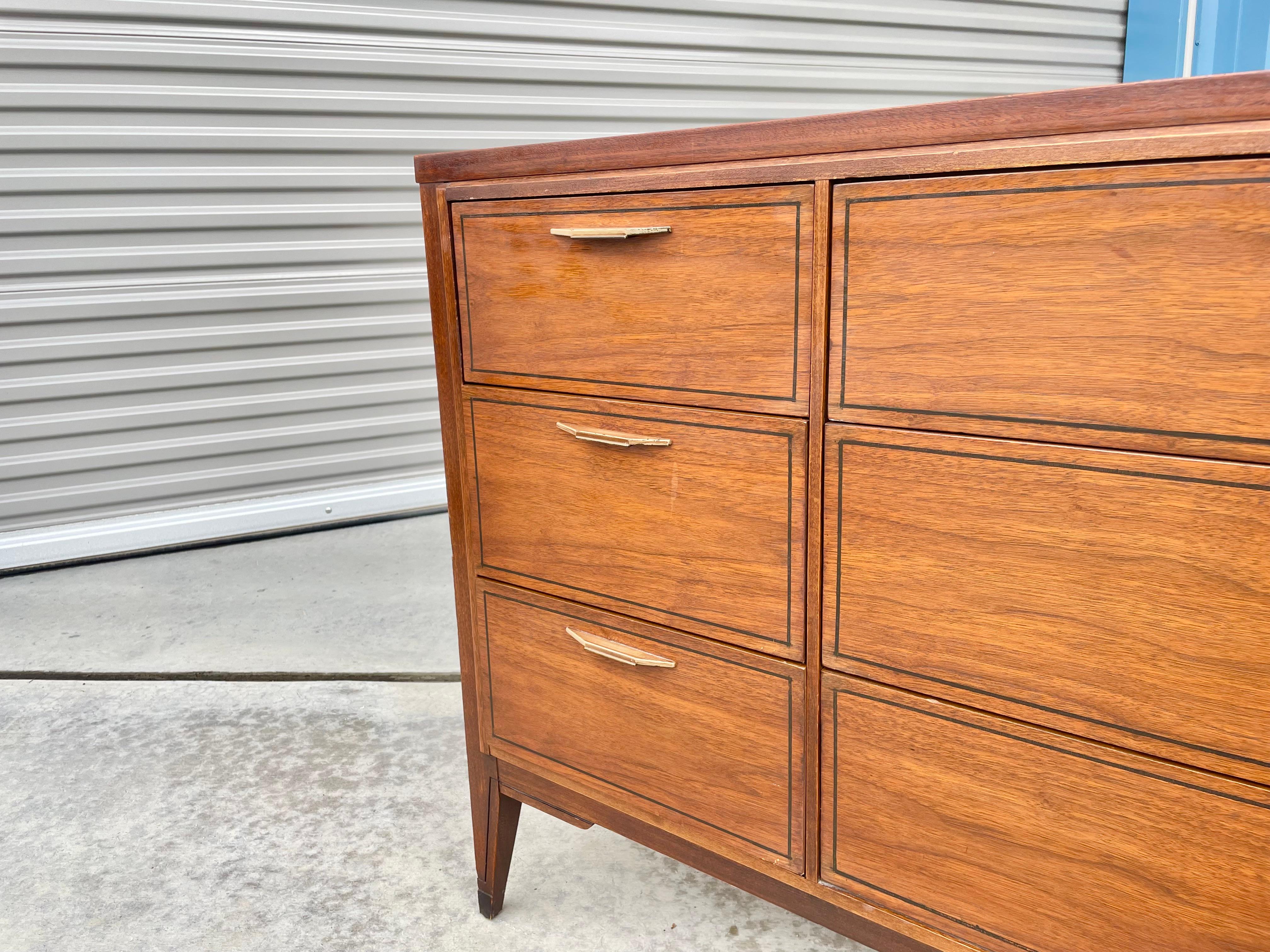 Vintage Walnut Dresser by Kent Coffey Tempo For Sale 6
