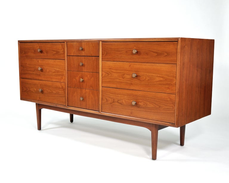 Vintage Walnut Dresser by Kipp Stewart at 1stDibs