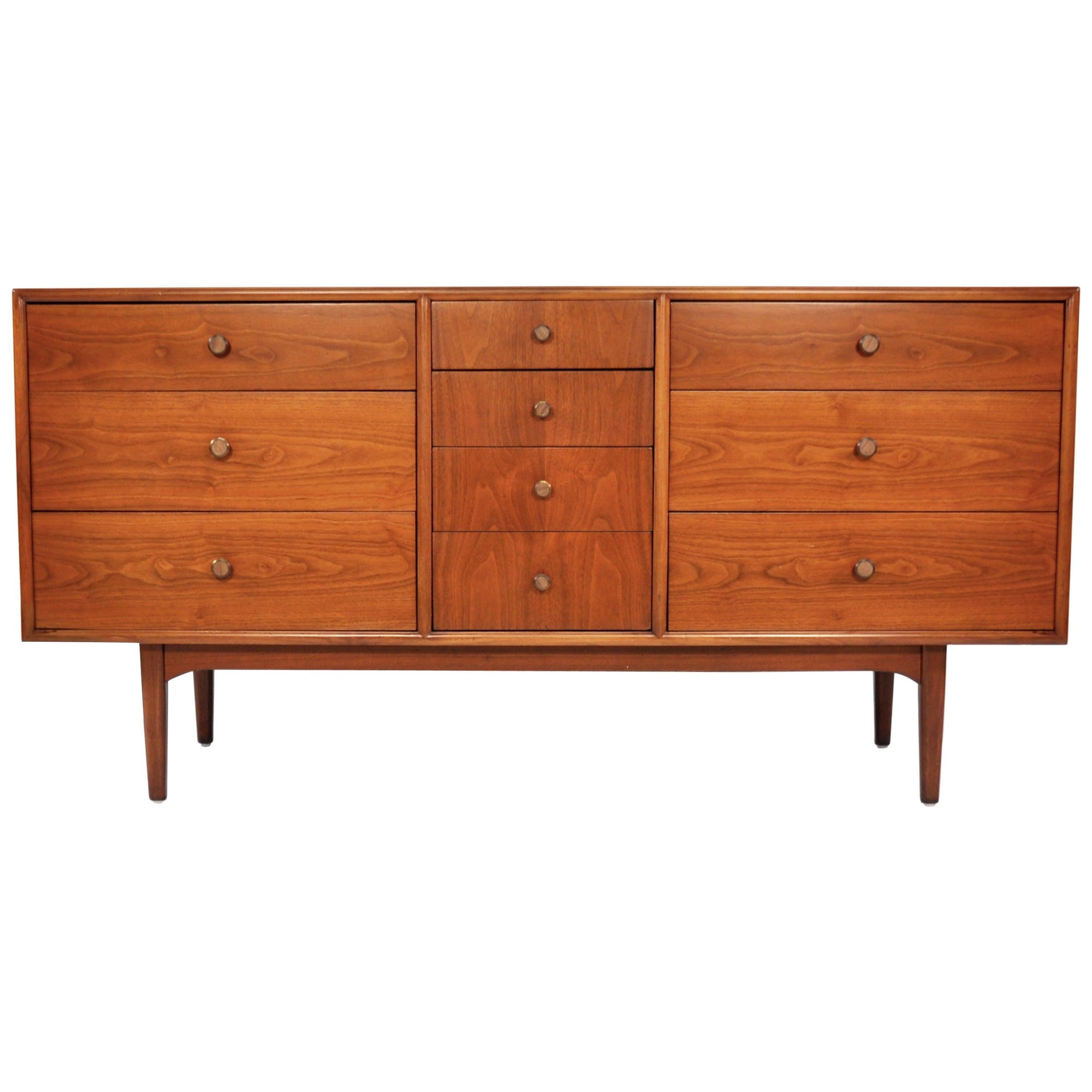 Vintage Walnut Dresser by Kipp Stewart at 1stDibs