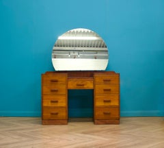 Coiffeuse vintage en noyer, années 1930