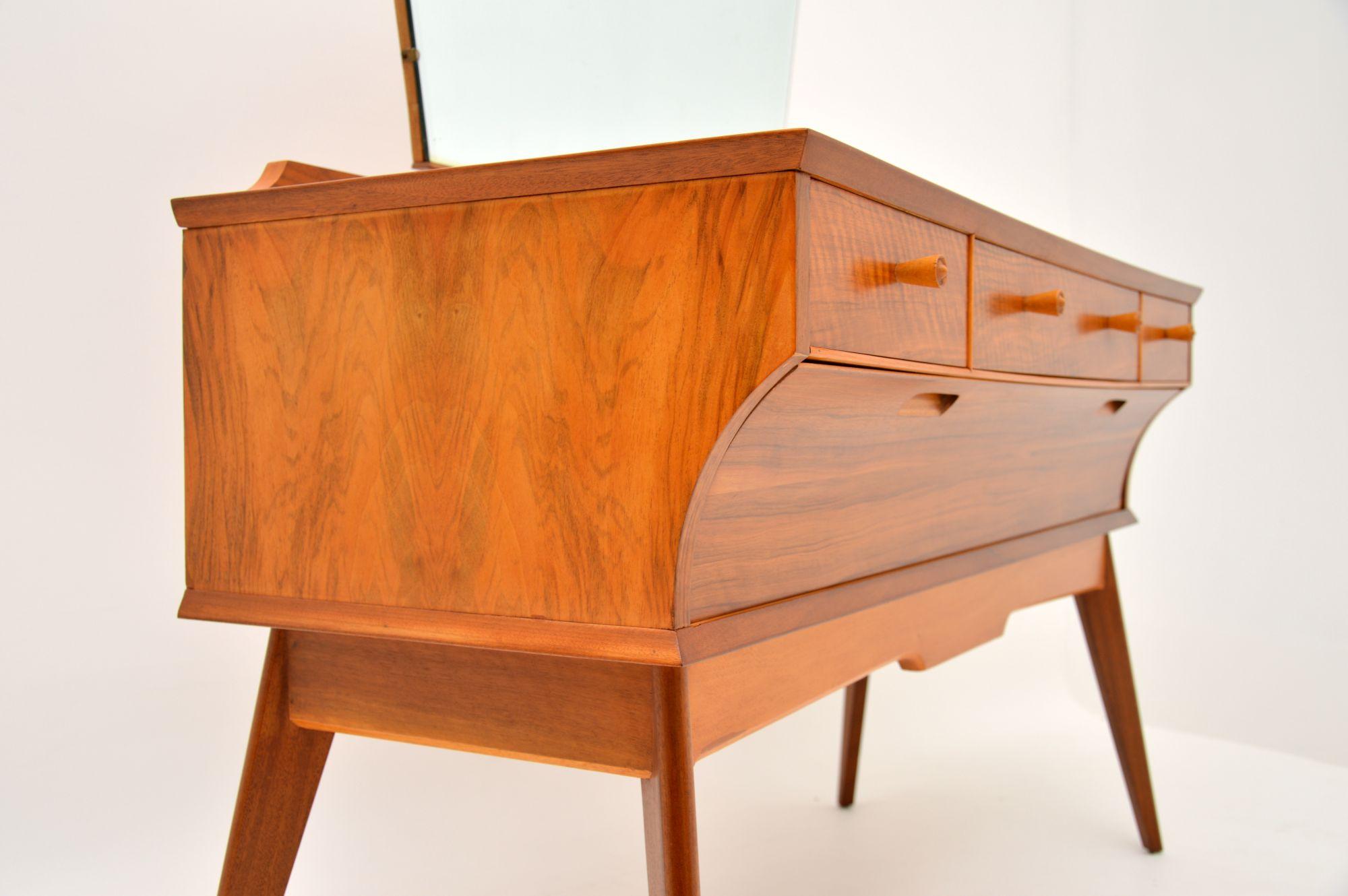 Vintage Walnut Dressing Table by Alfred Cox 3