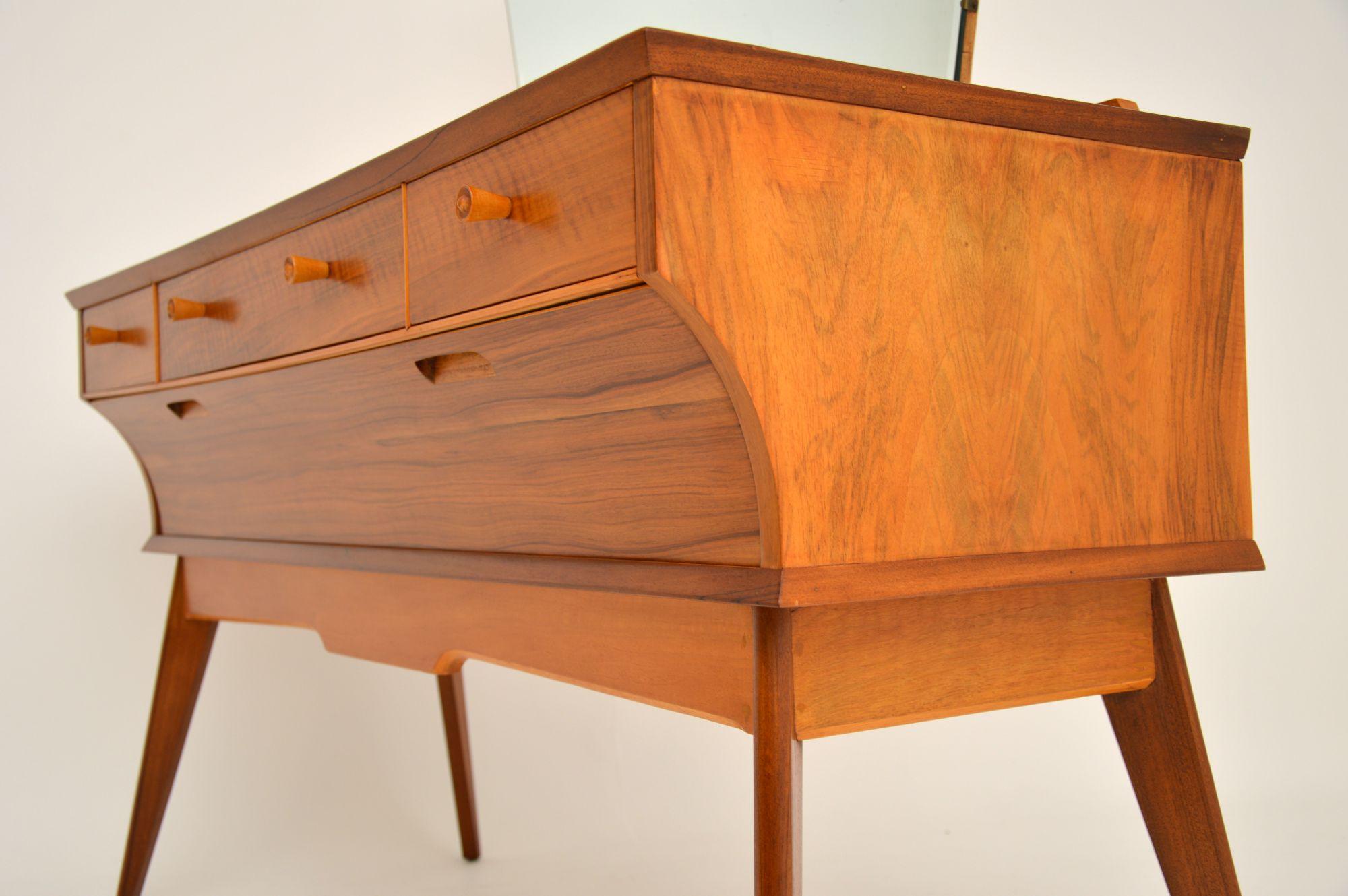 Vintage Walnut Dressing Table by Alfred Cox 1