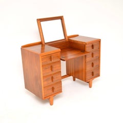 Vintage Nussbaum Frisiertisch von Heal's