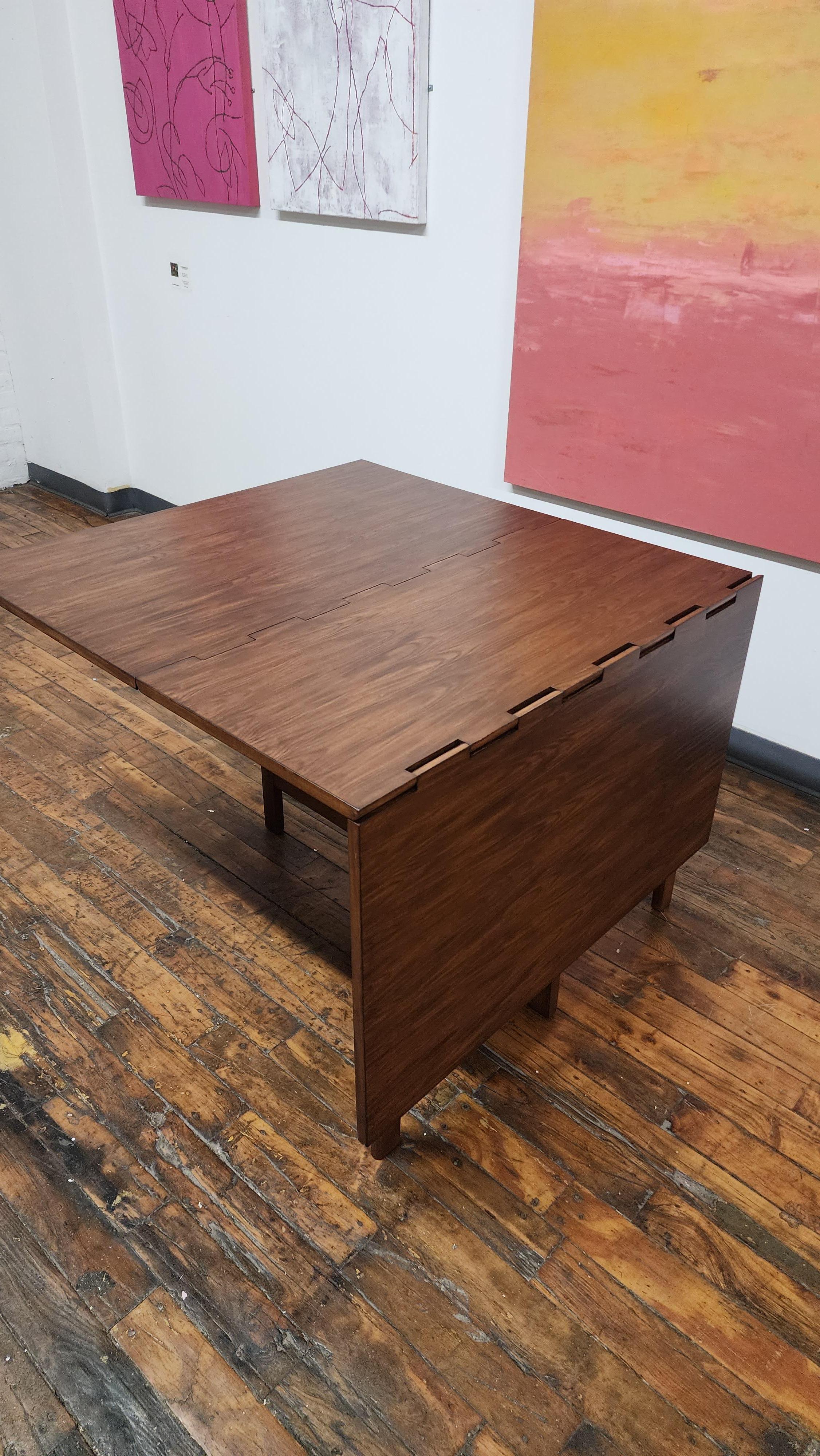 Vintage Walnut Drop Leaf Table By George Nelson for Herman Miller 8