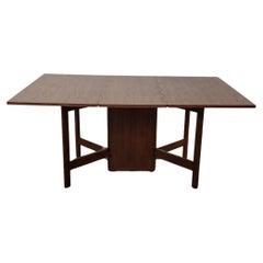 Tavolo a ribalta in noce vintage di George Nelson per Herman Miller