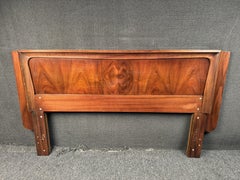 Vintage Walnut & Elm Kent Coffey Headboard