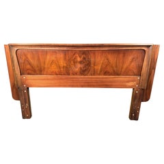 Vintage Walnut & Elm Kent Coffey Headboard