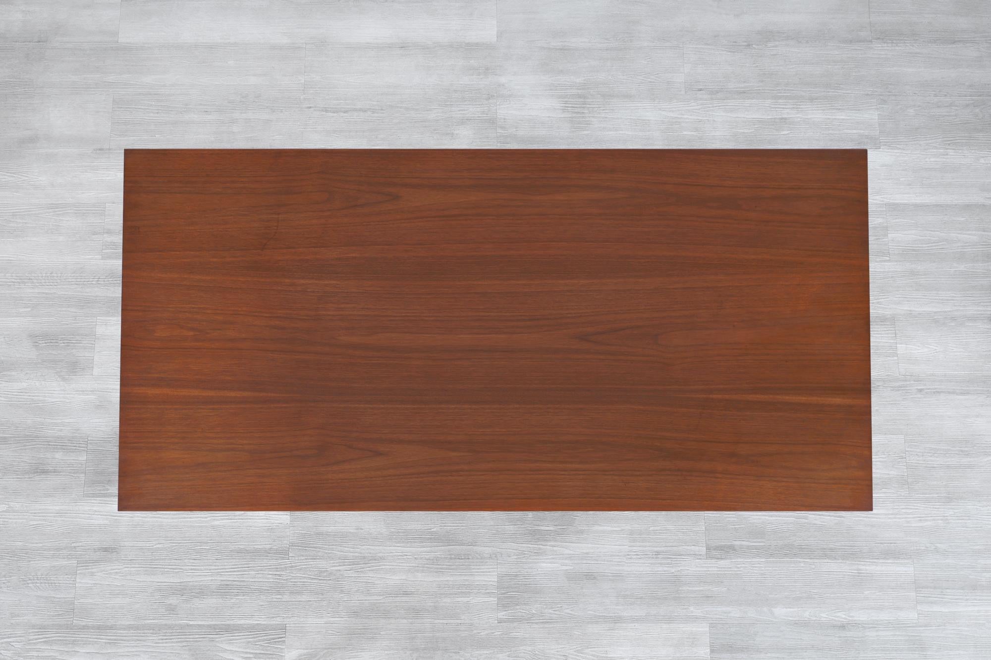 Vintage Walnut Executive Desk by Florence Knoll 3